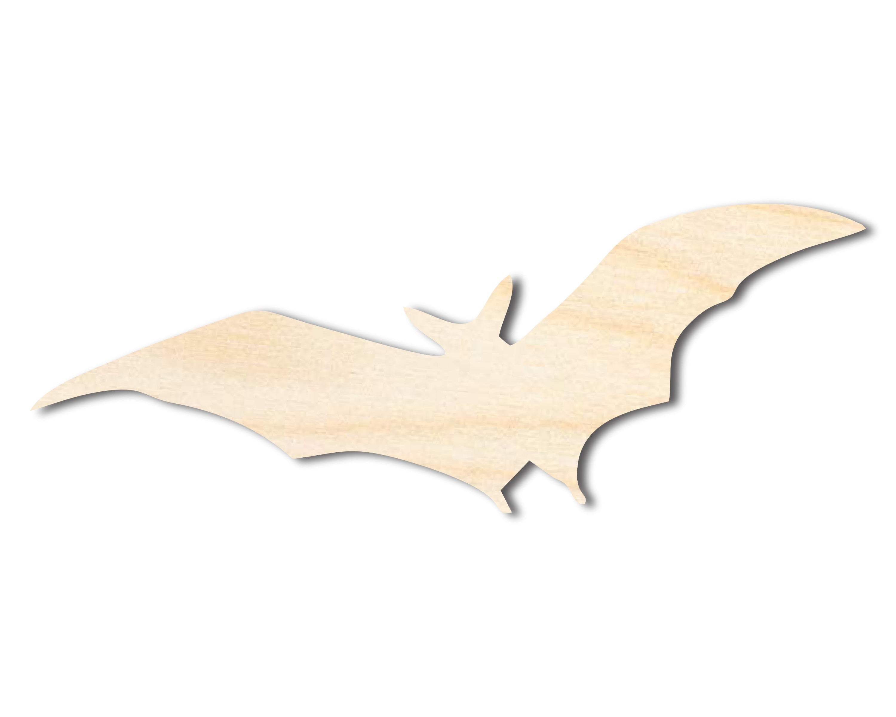 Unfinished Baltic Birch Flying Bat Shape Craft - Up to 36 Inches
