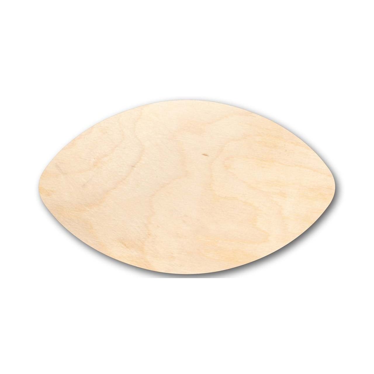 Unfinished Craft Wood in Football Shape - Sizes up to 46 Inches