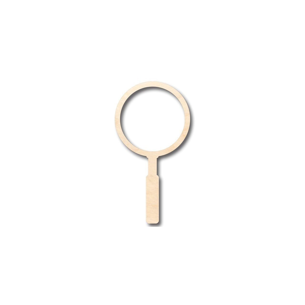 DIY Unfinished Wood Magnifying Glass Shapes for Detective Crafts, Up to 46 Pieces