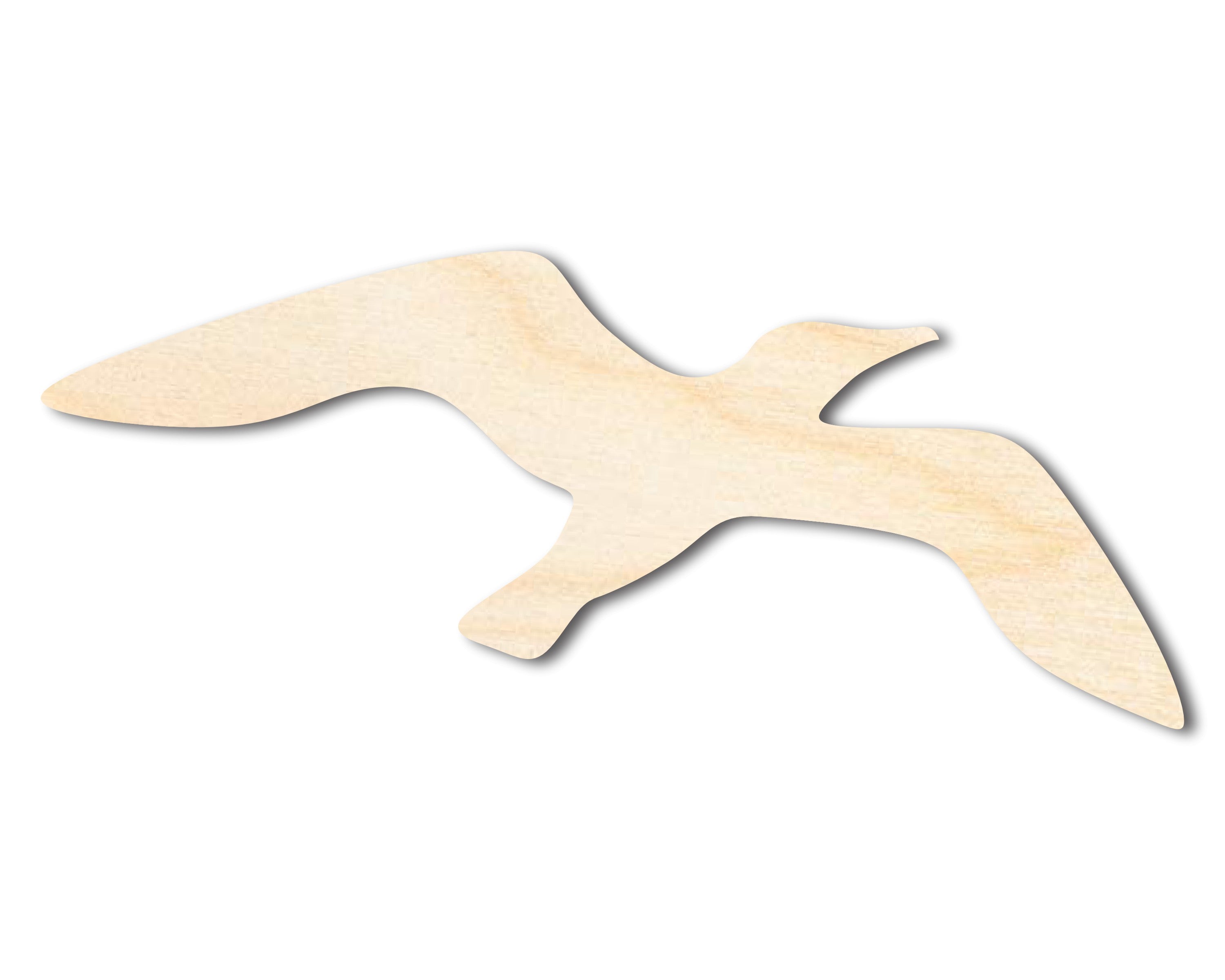 High - Quality Unfinished Wood Seagull - Shaped DIY Craft Cutout for Creative Projects in the Bigger and Better Collection