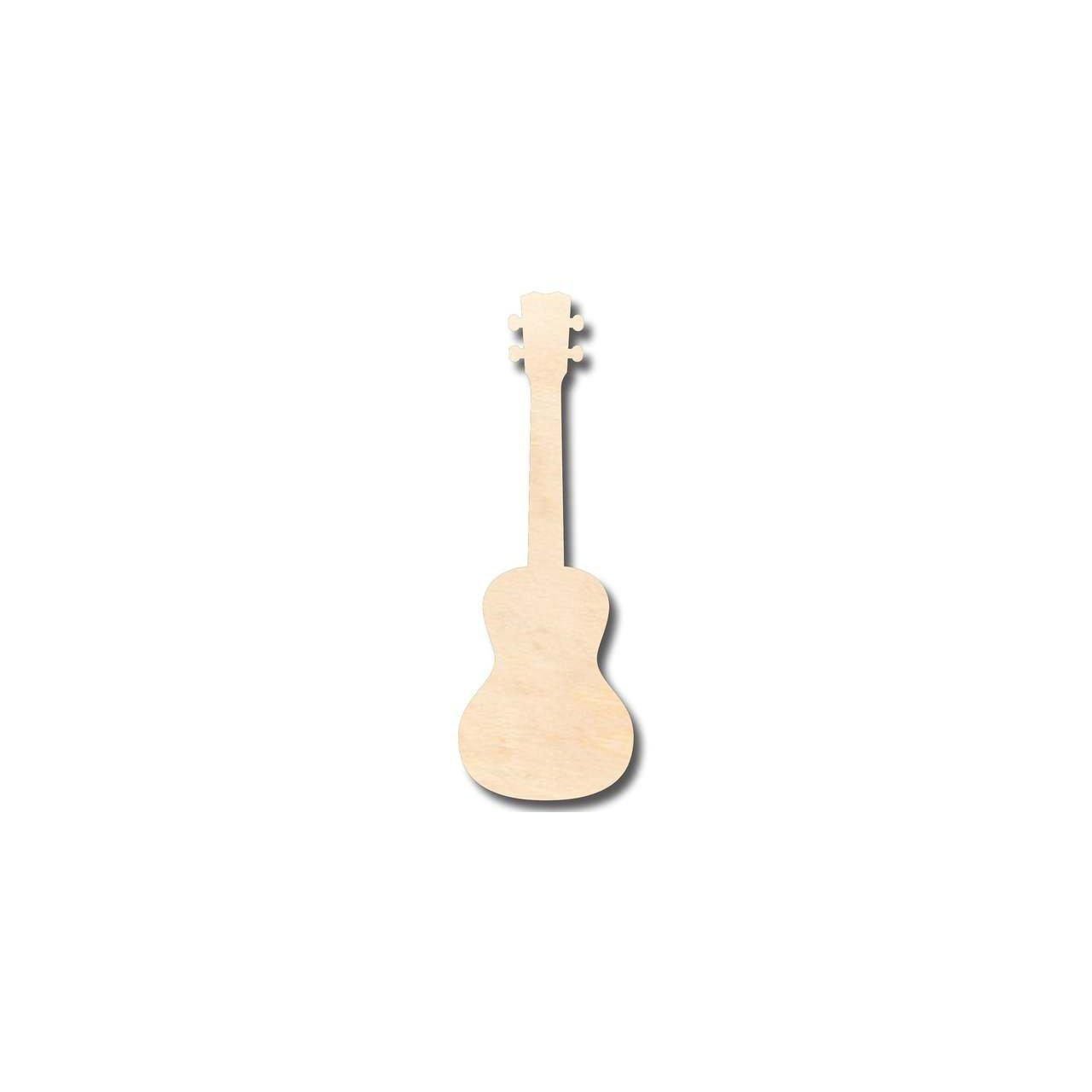 DIY Unfinished Baltic Birch Ukulele Shape for Hawaiian Music Crafts (Up to 46)