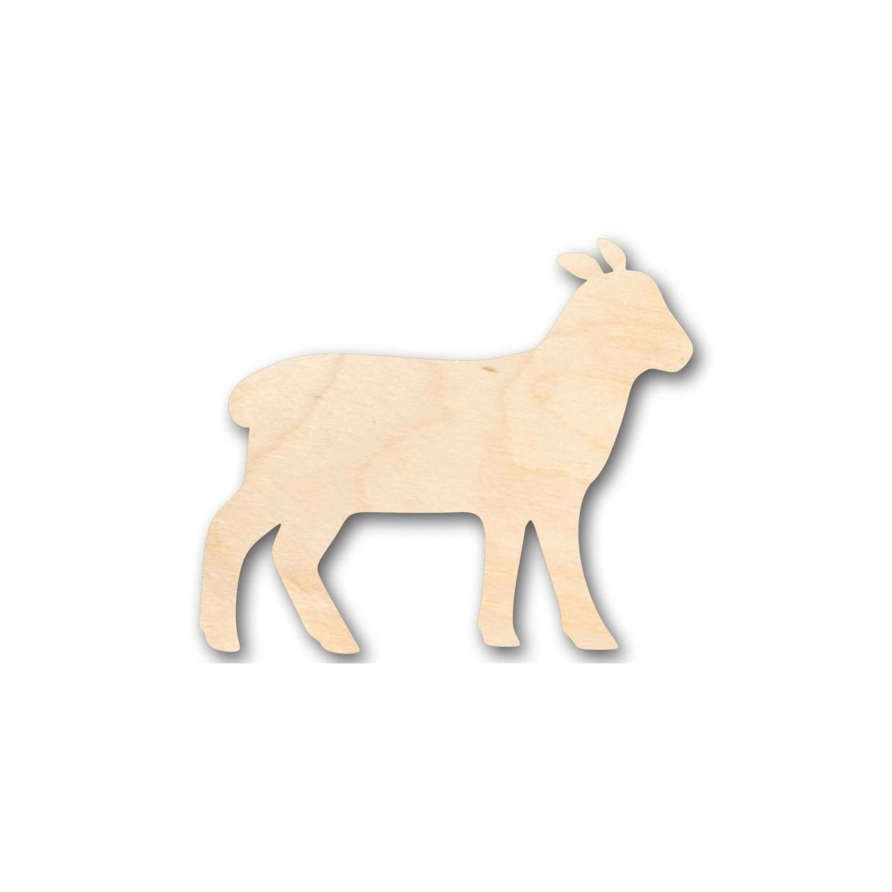 Unfinished Baltic Birch Wood Lamb and Sheep Shaped Farm Animal DIY Craft Supplies up to 46 Pieces for Creative Projects