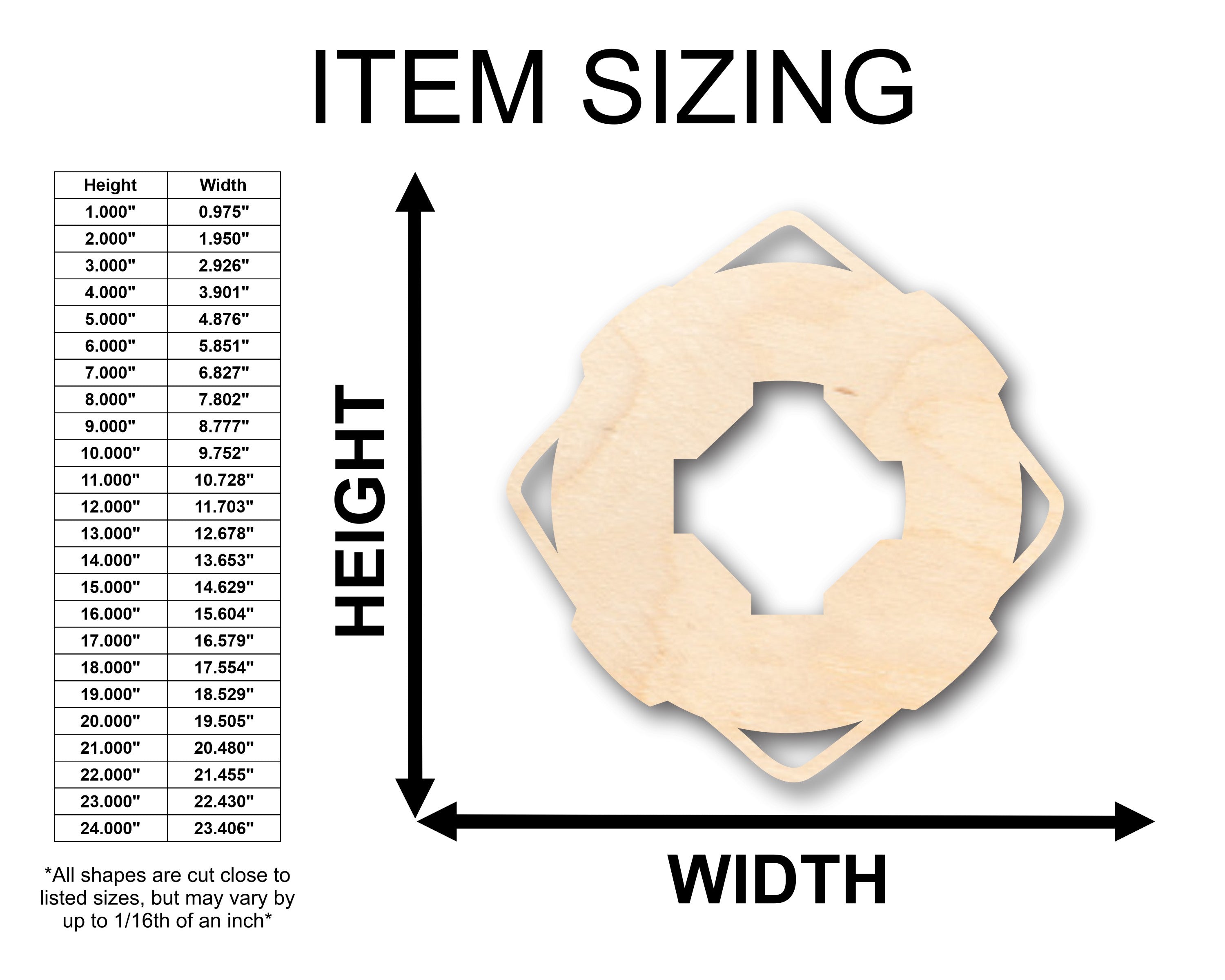 Unfinished Wood Lifesaver Shape Craft Supplies for Up to 46 DIY Projects