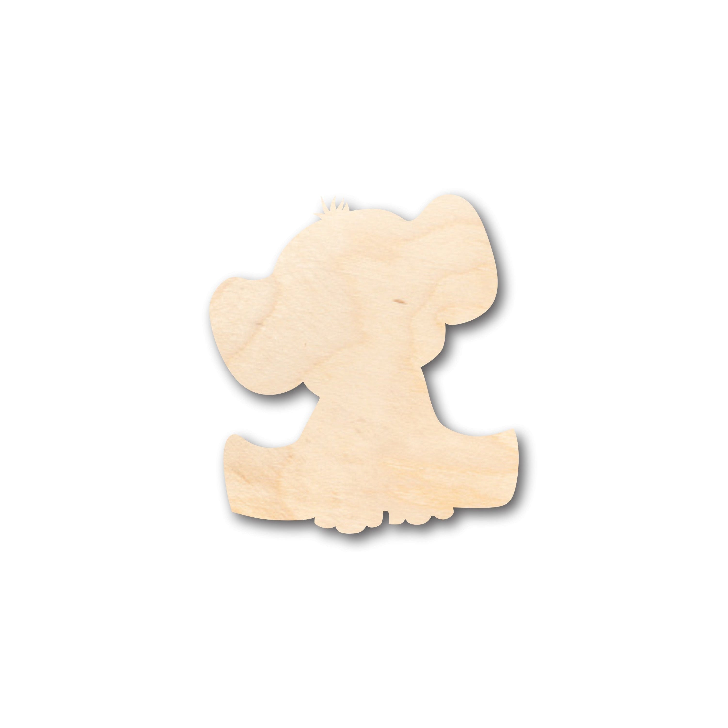 DIY Unfinished Wood Baby Elephant Shapes for Crafts (Up to 46 Pieces)