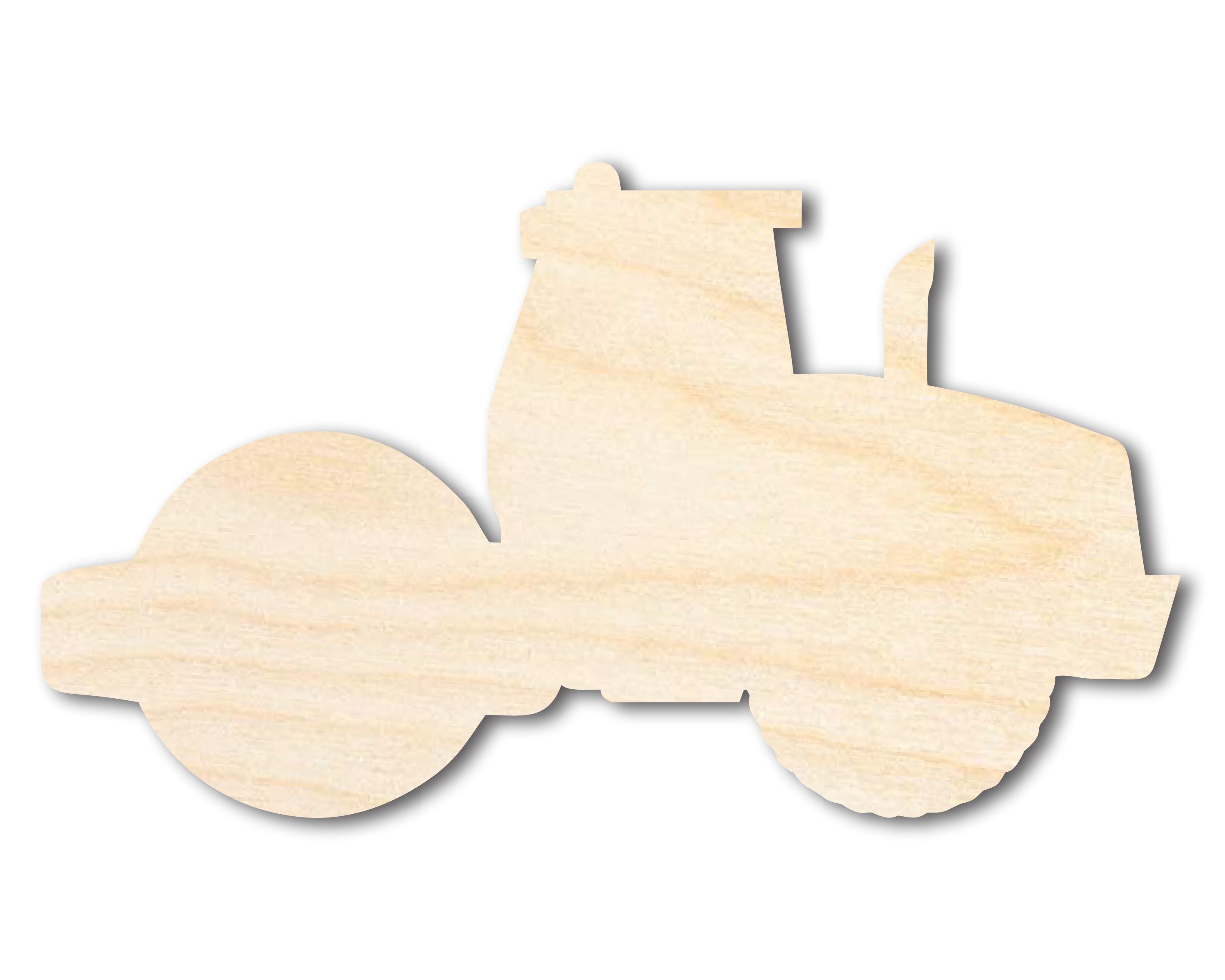 DIY Unfinished Baltic Birch Steam Roller Shape Cutout, Up to 46 Inches