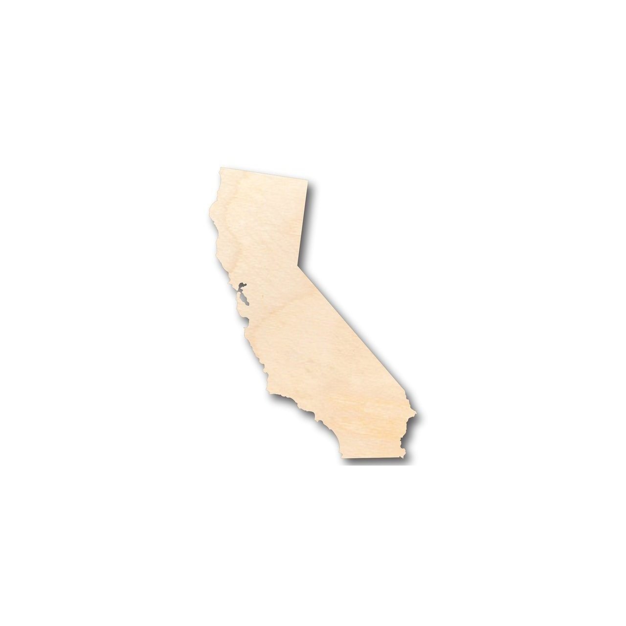Unfinished Wood California State Shape Craft for Up to 46 Do - It - Yourself Projects