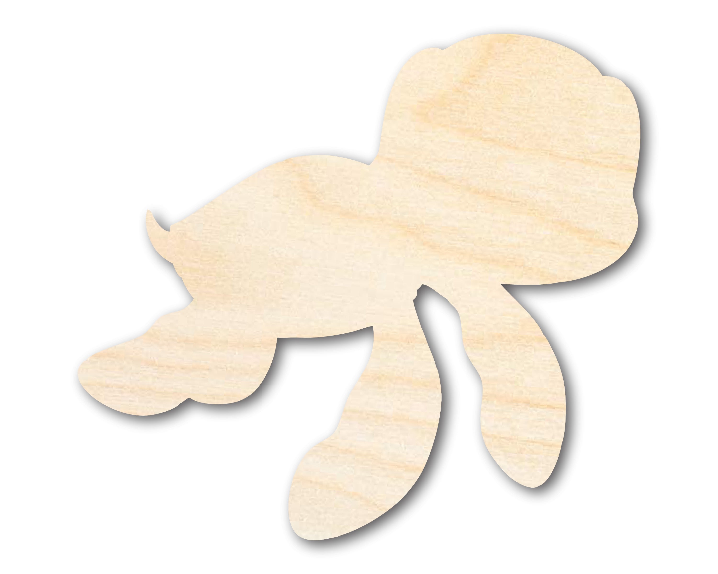Unfinished DIY Craft Cutout in the Shape of a Cartoon Sea Turtle | Up to 46 Inches for Do - It - Yourself Projects
