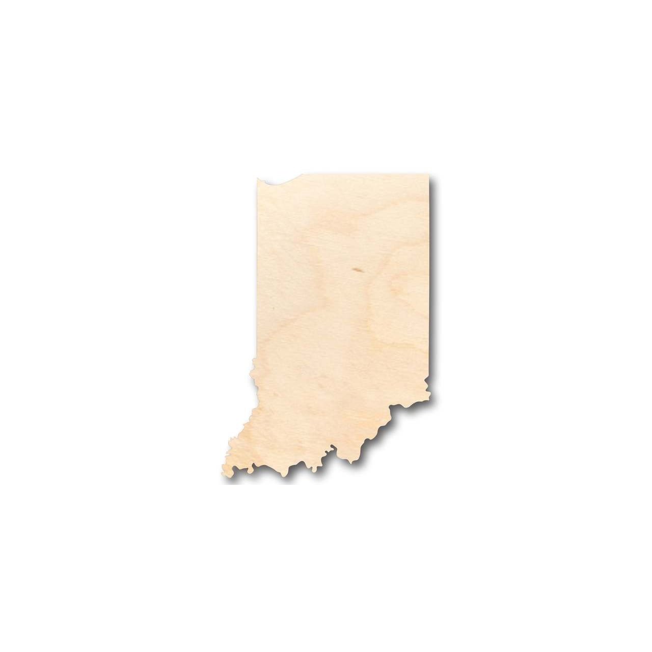 DIY Unfinished Indiana - Shaped Wood Craft up to 46 for Your Creativity