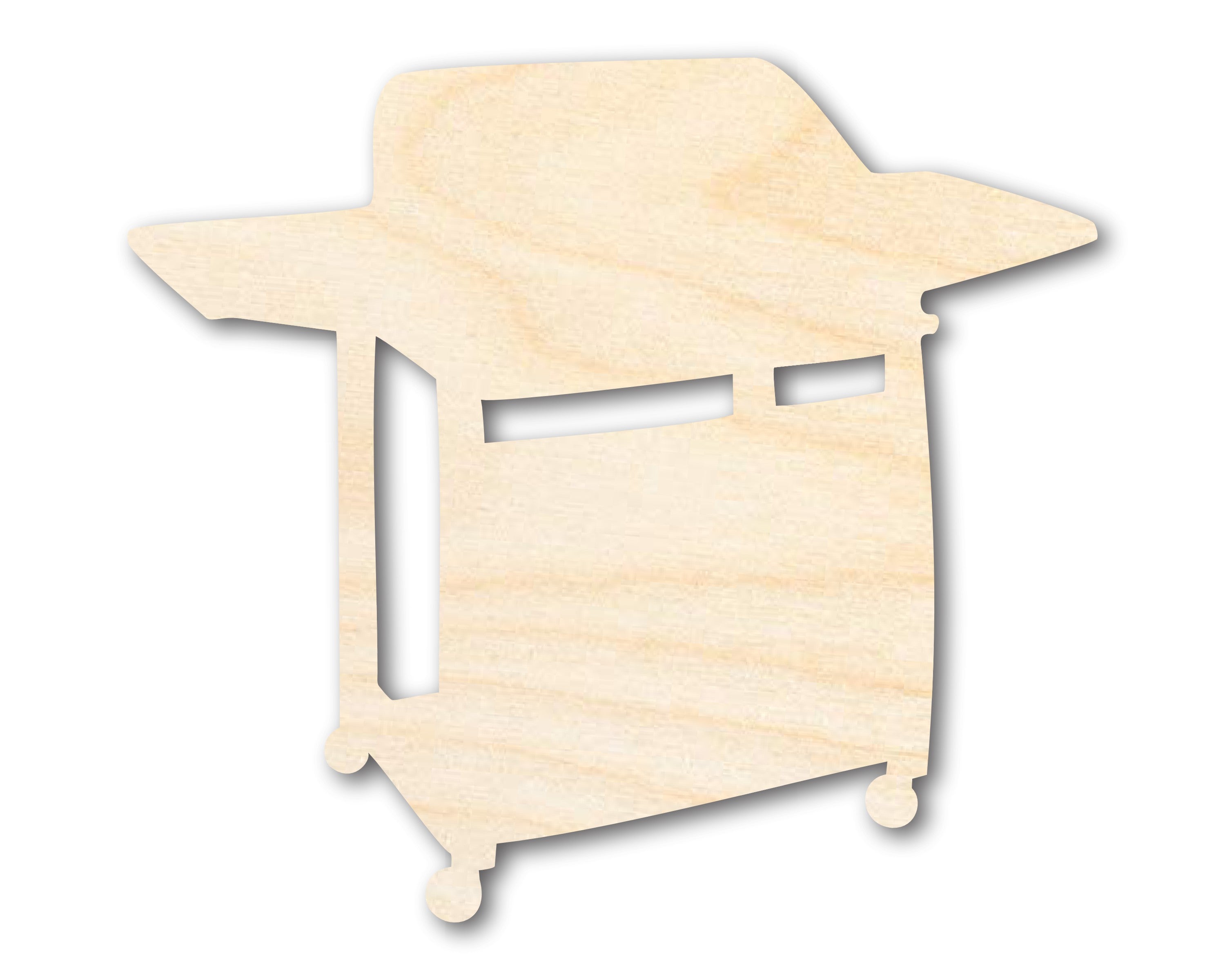 DIY Unfinished Wood BBQ Grill Shape Crafts up to 46 Pieces