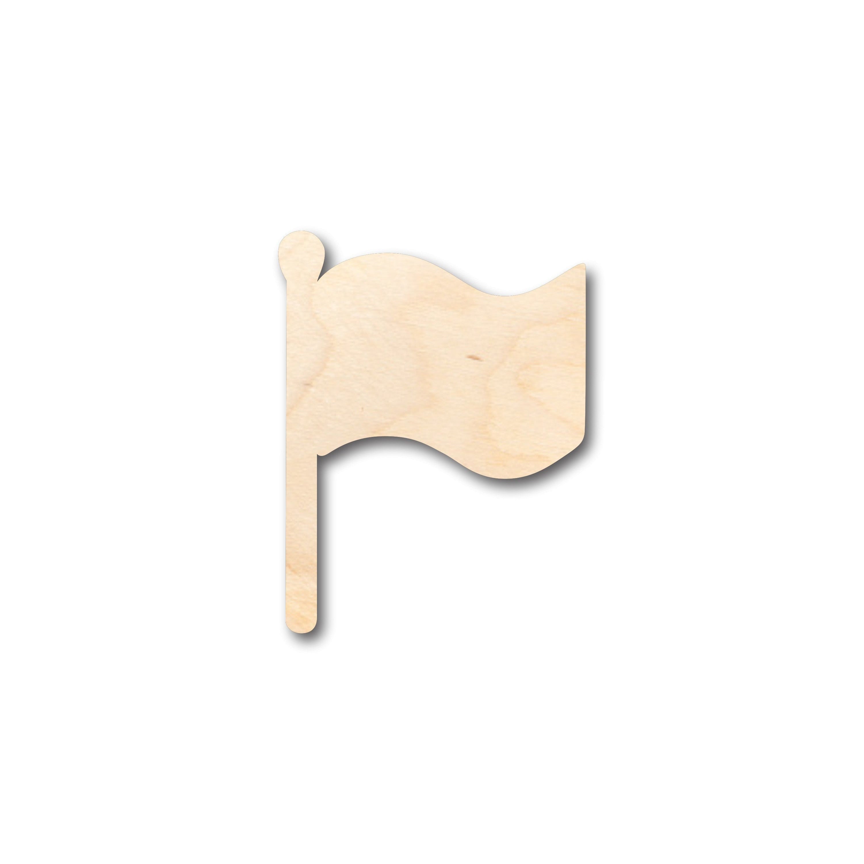 Unfinished Baltic Birch Wood Flag Shape Craft Items for Up to 46 DIY Projects