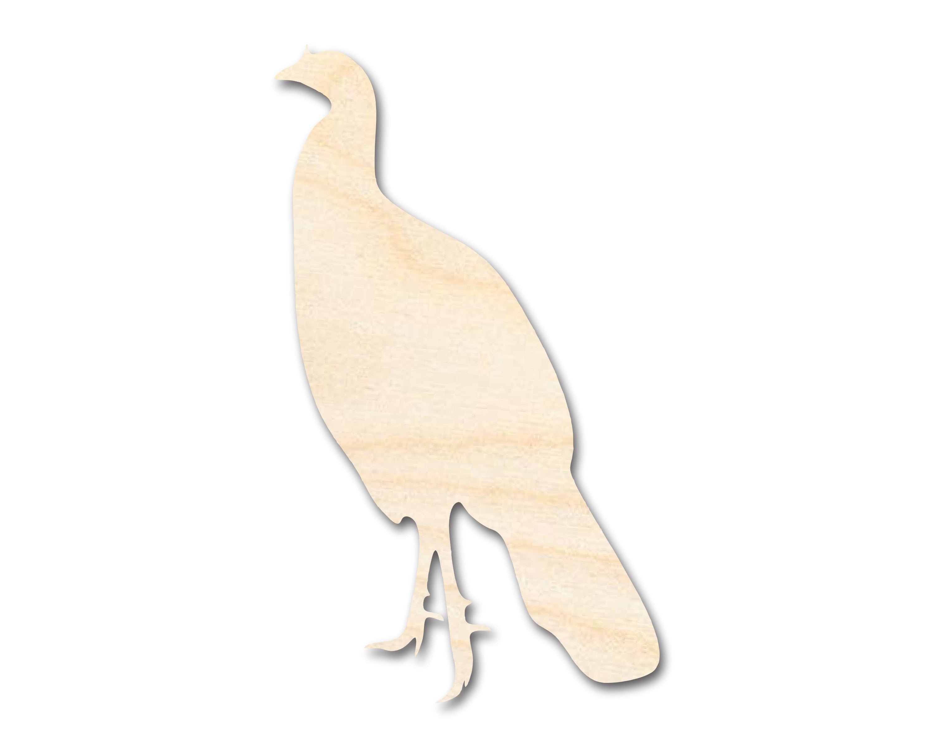DIY Unfinished Baltic Birch Turkey Shape Cutout, Up to 46 Inches