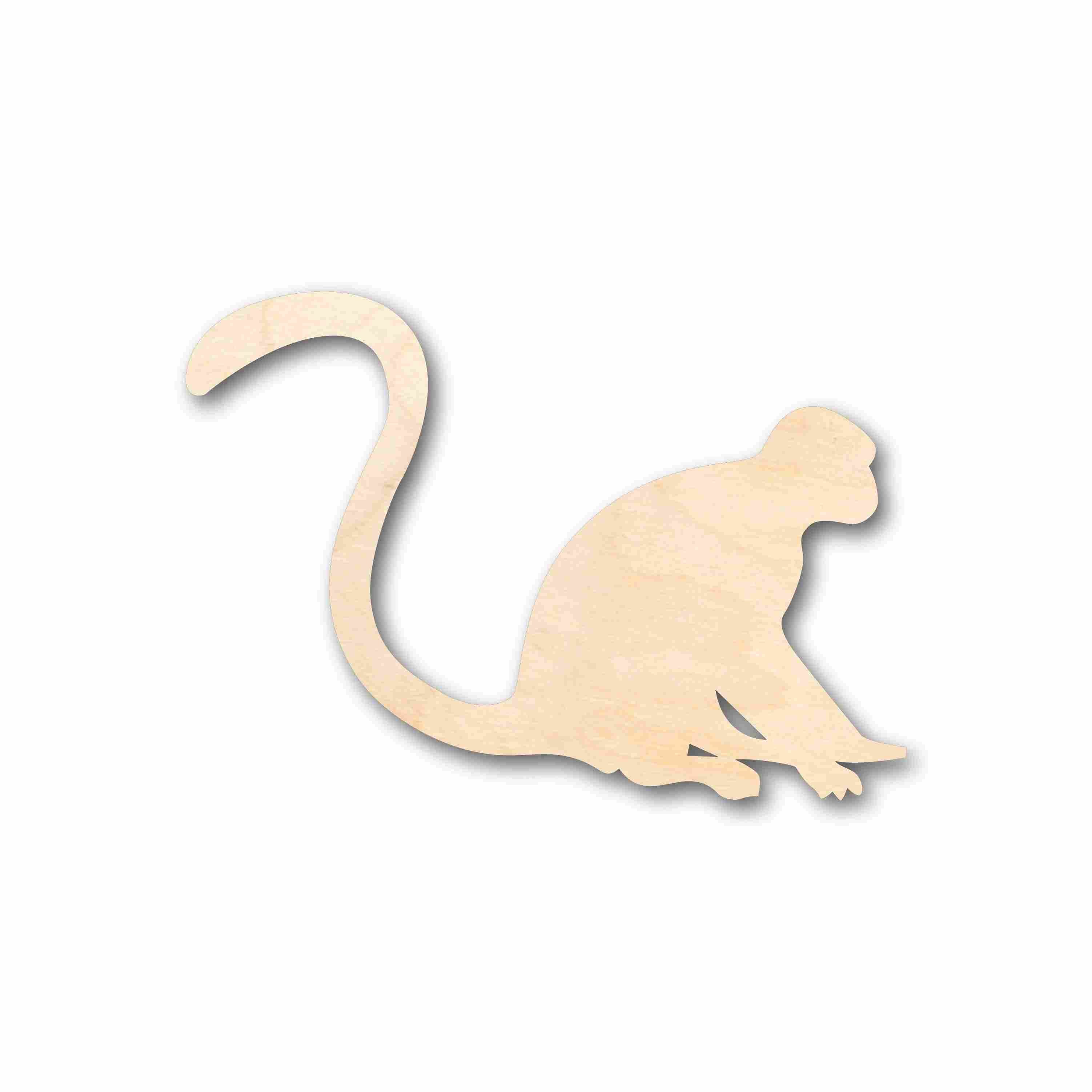 DIY Unfinished Wood Monkey Silhouette Crafting Item - Up to 46 Pieces for Do - It - Yourself Projects