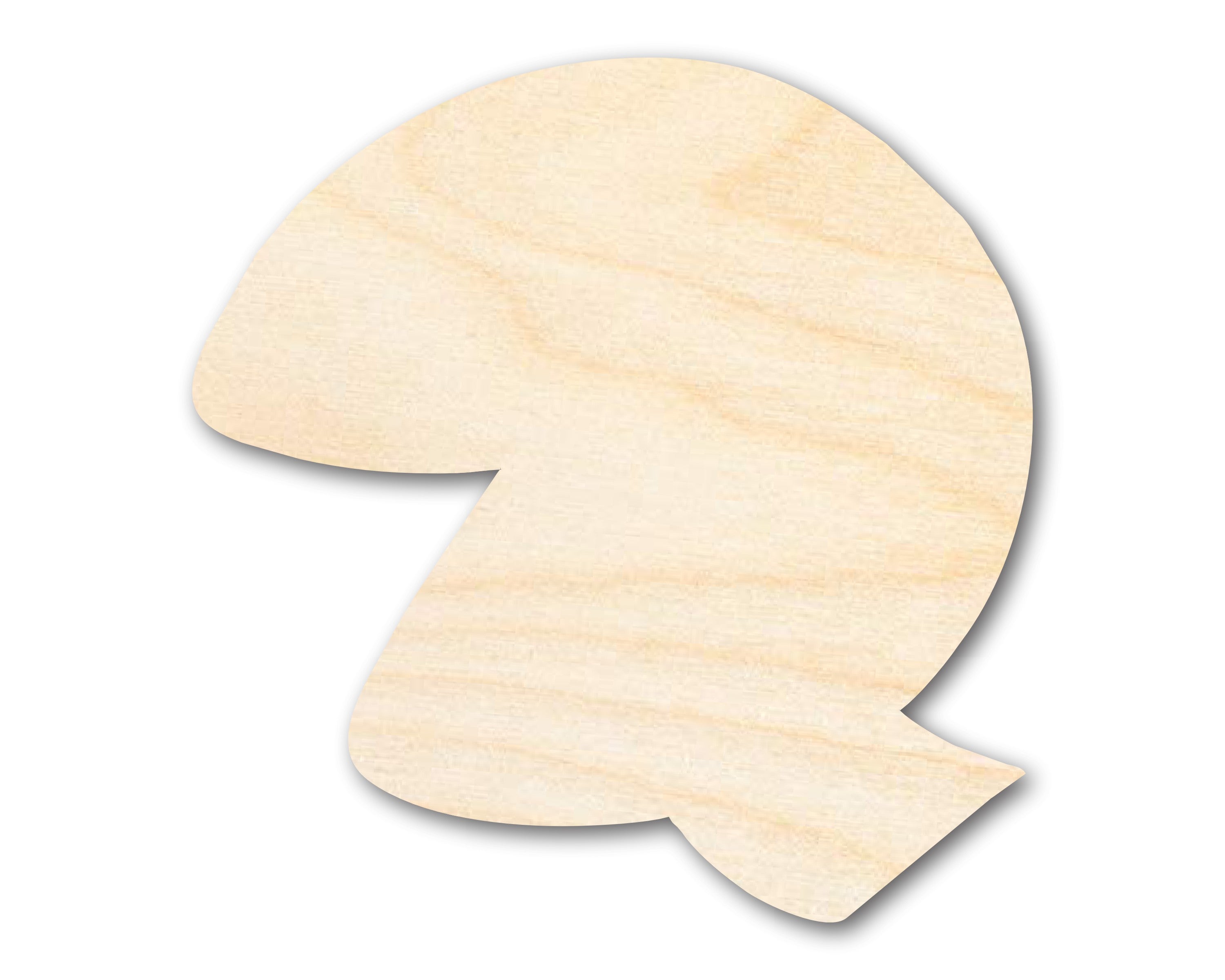 Unfinished DIY Craft Cutout in Wood Fortune Cookie Shape, Suitable for up to 46 DIY Projects