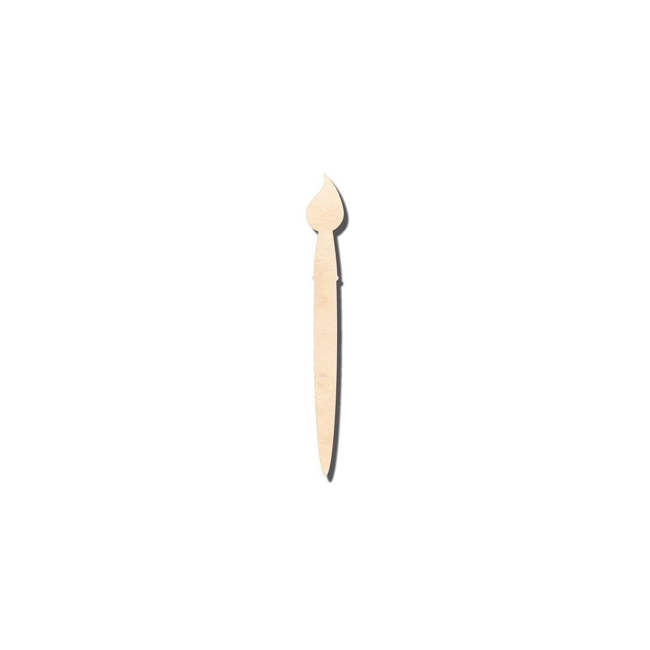 Unfinished Baltic Birch Wood Artist Paint Brush Shapes - Up to 24