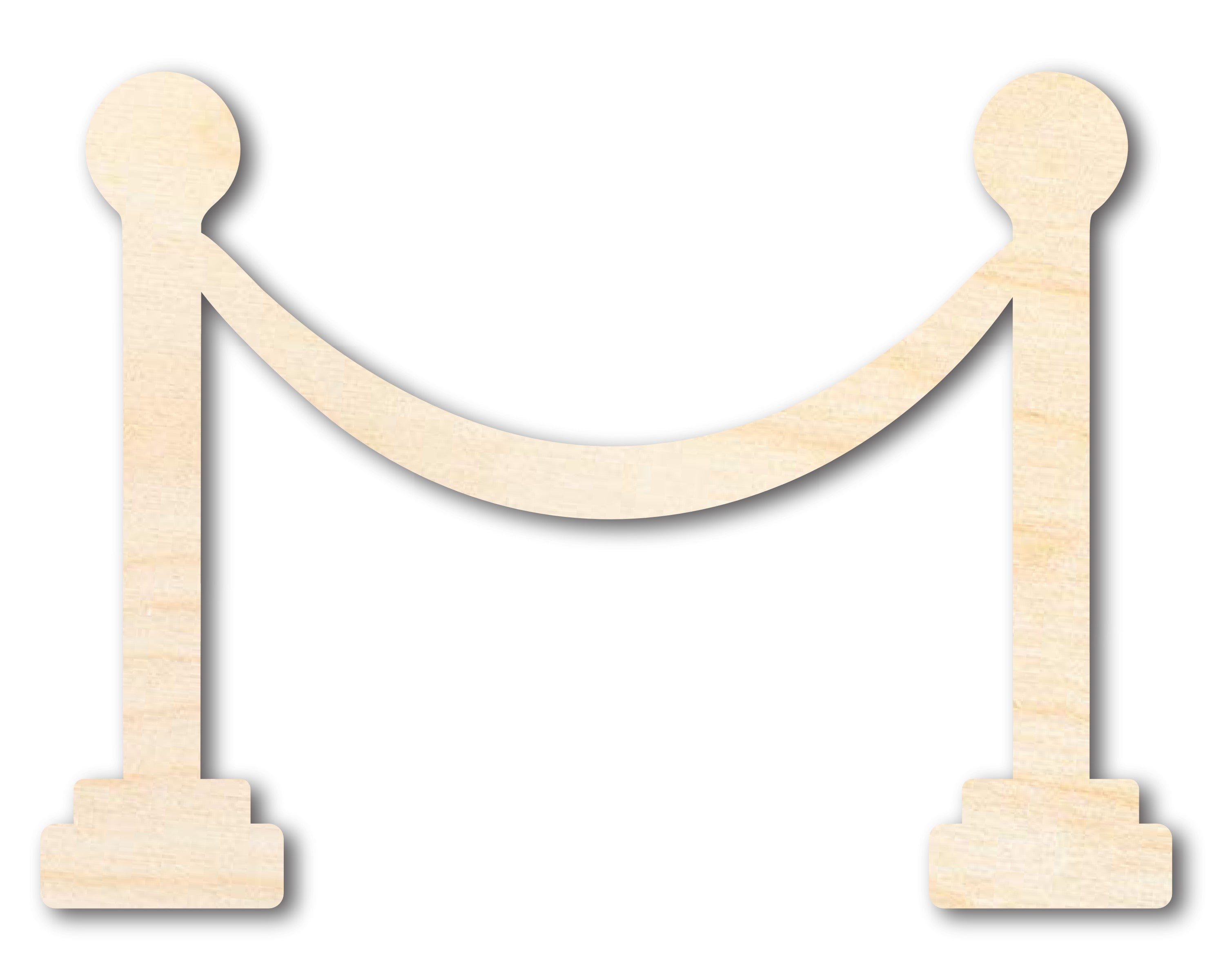 DIY Unfinished Baltic Birch Movie Rope Shape Cutouts up to 46 Inches
