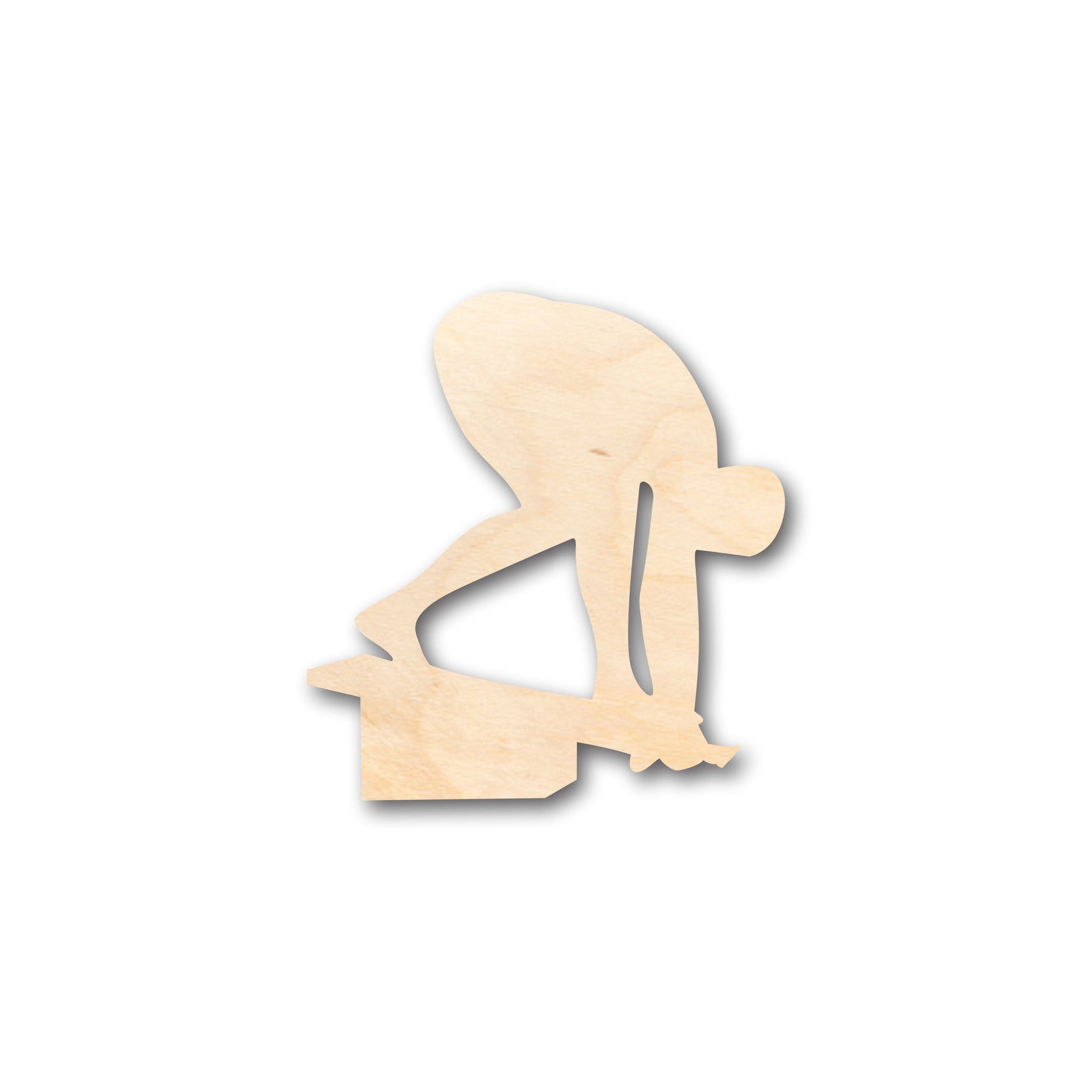Unfinished Wood Swimming - Shaped DIY Craft Items, Suitable for up to 46 Do - It - Yourself Projects