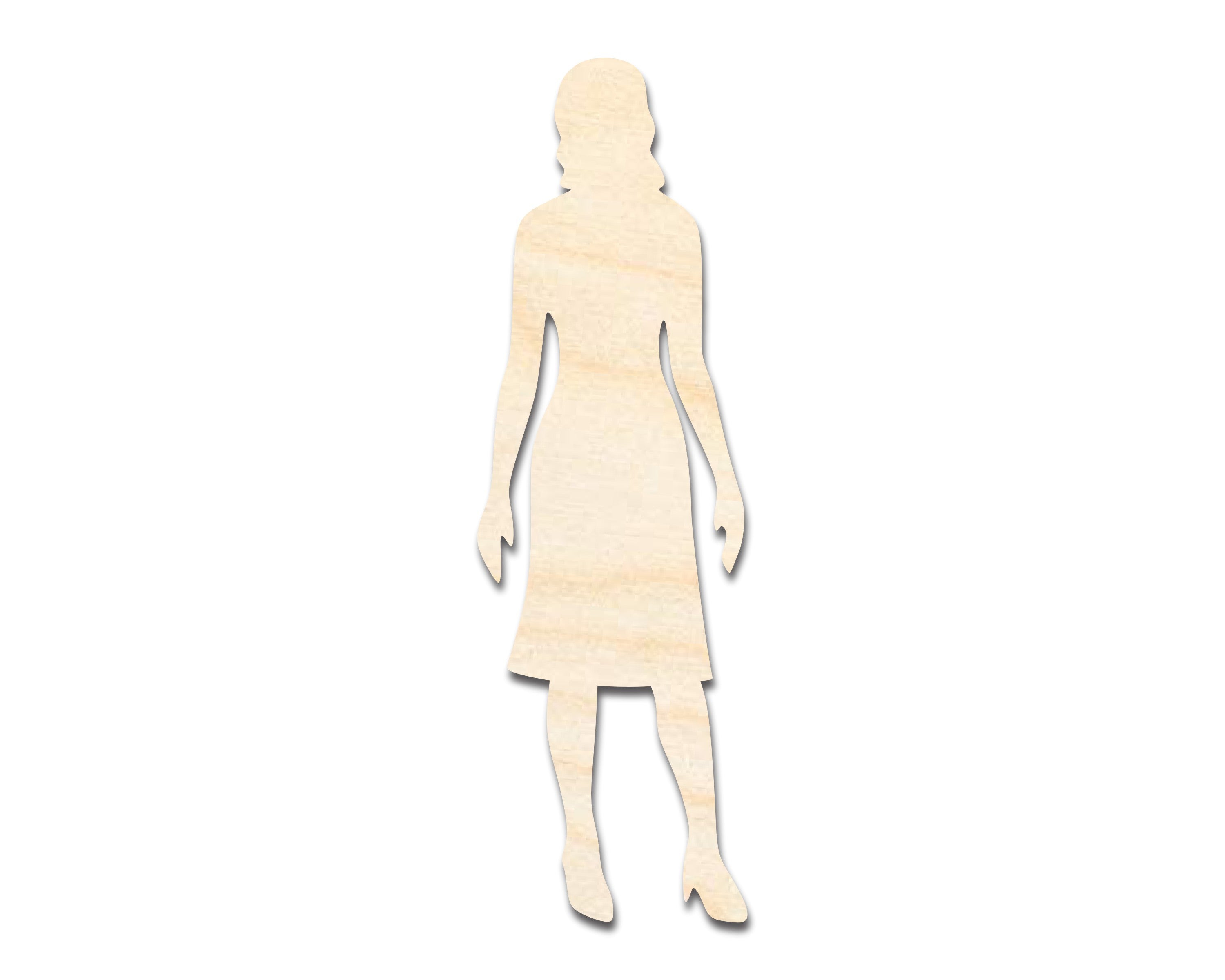 DIY Unfinished Wood Woman Shape Craft Pieces up to 36 Inches