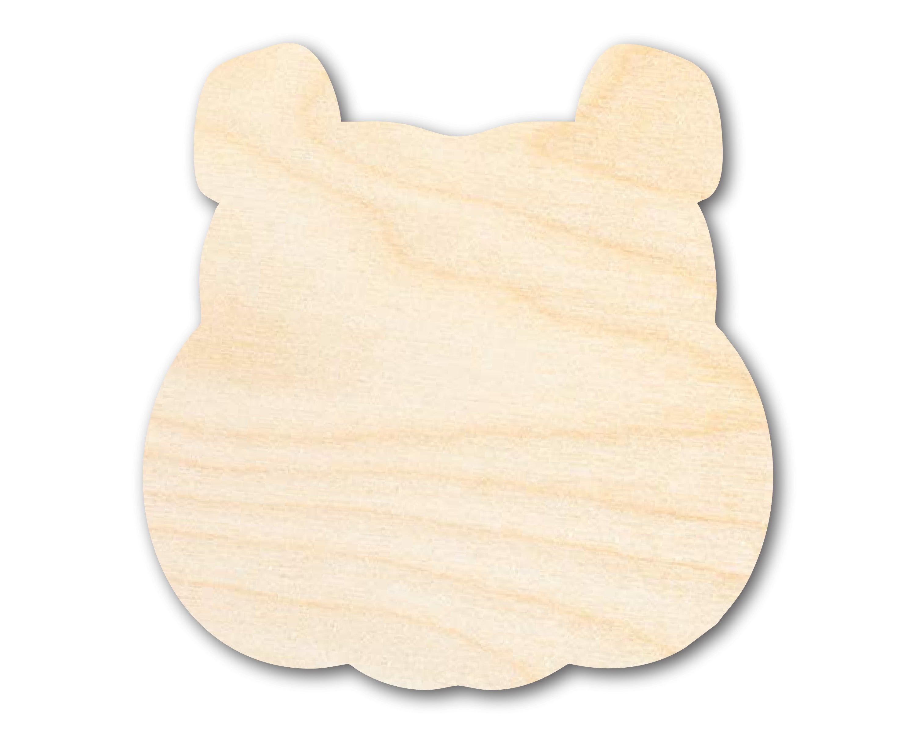 Unfinished DIY Craft Cutout in the Shape of a Bulldog Mascot, Up to 46 Inches for Various DIY Projects