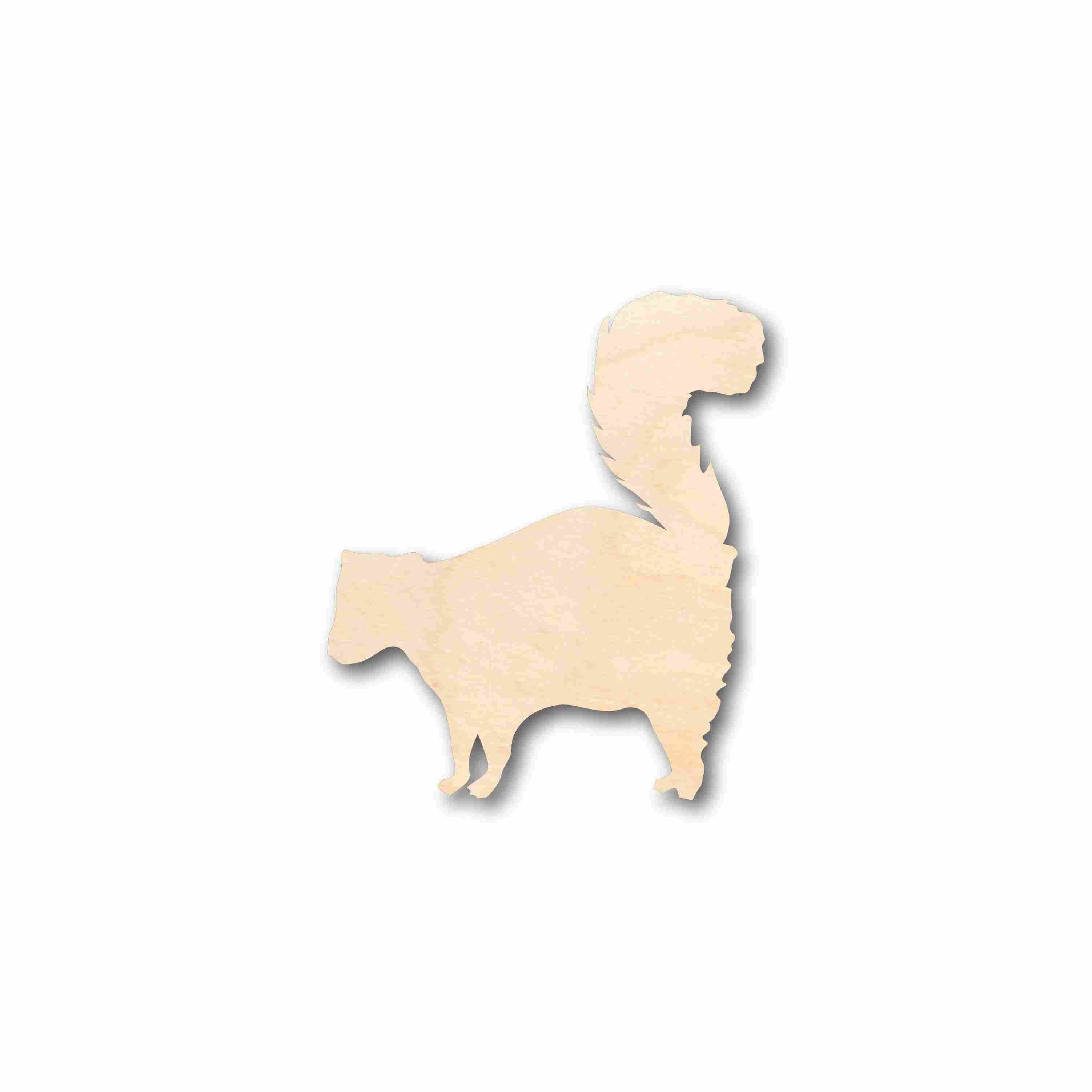 DIY Unfinished Wood Skunk Silhouette - Up to 46 Crafting Options
