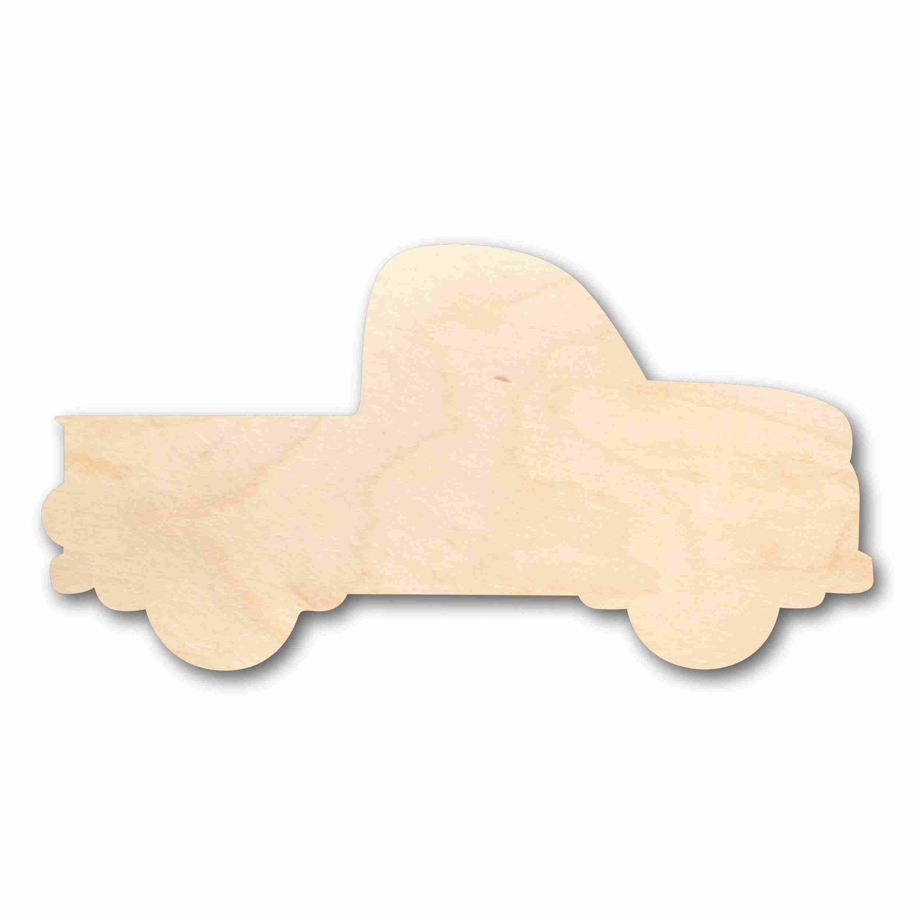 Unfinished Wood DIY Craft Supplies - Christmas Tree, Car, and Truck Silhouettes, Up to 46 Inches for Various DIY Projects