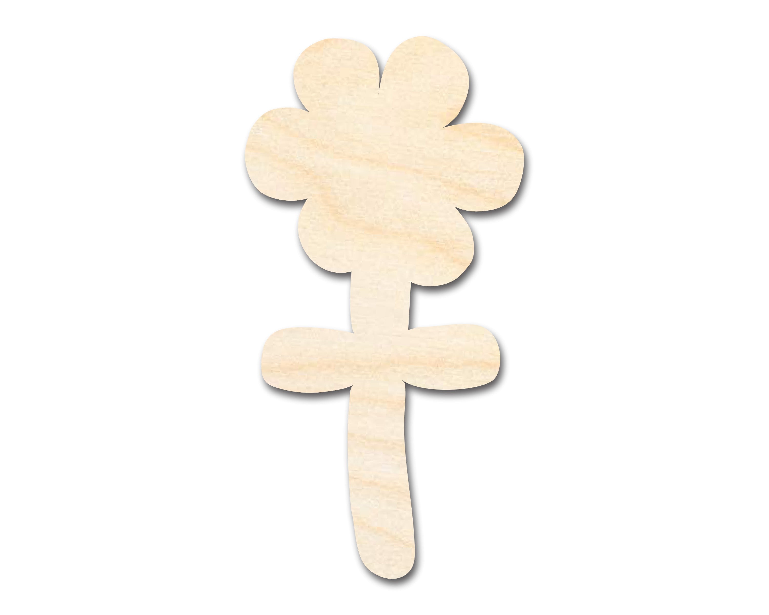 Unfinished DIY Craft Cutout in the Shape of a Balloon Flower | Up to 46 DIY Projects Available