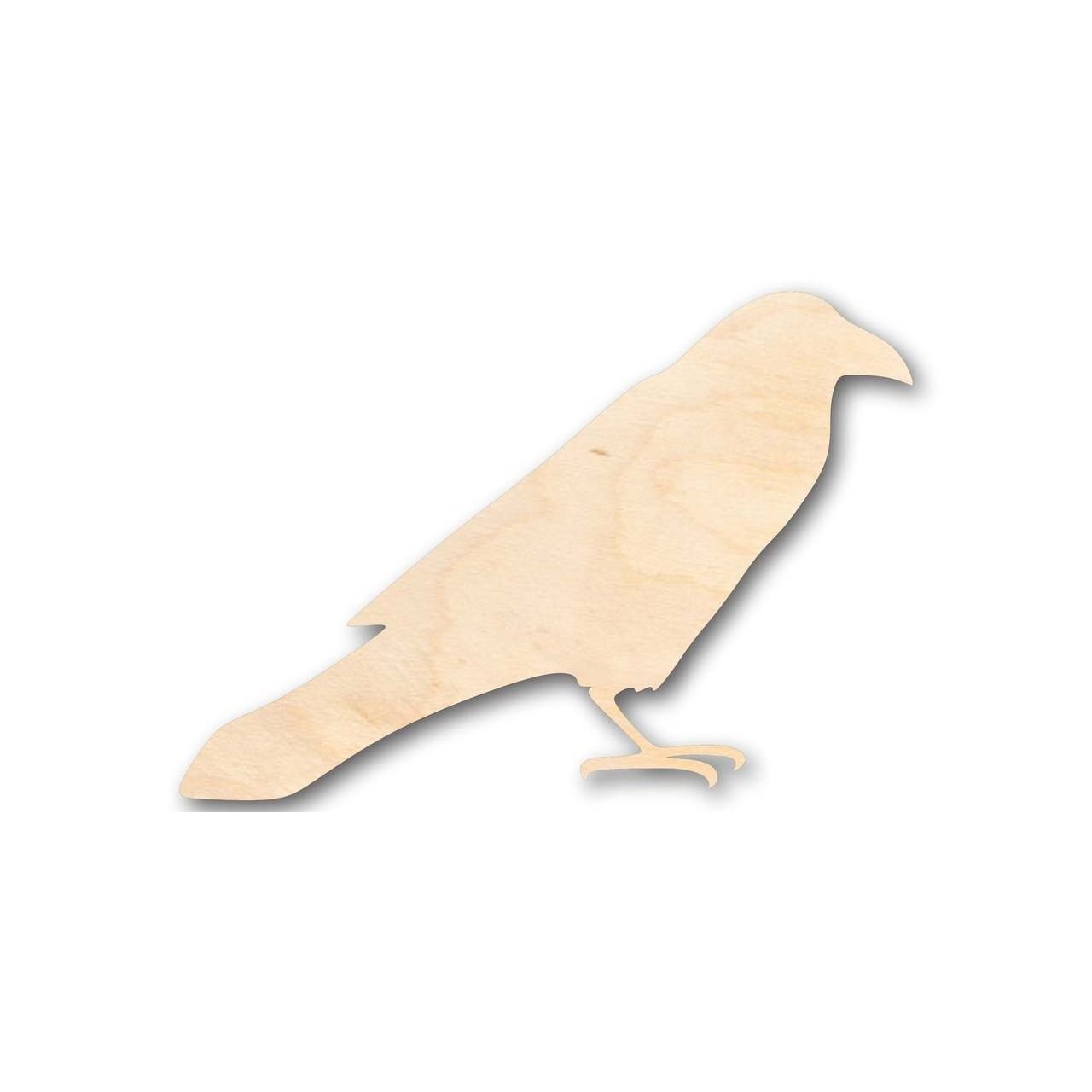 DIY Unfinished Wood Raven Shape for Wildlife and Craft Projects (Up to 46 Inches)