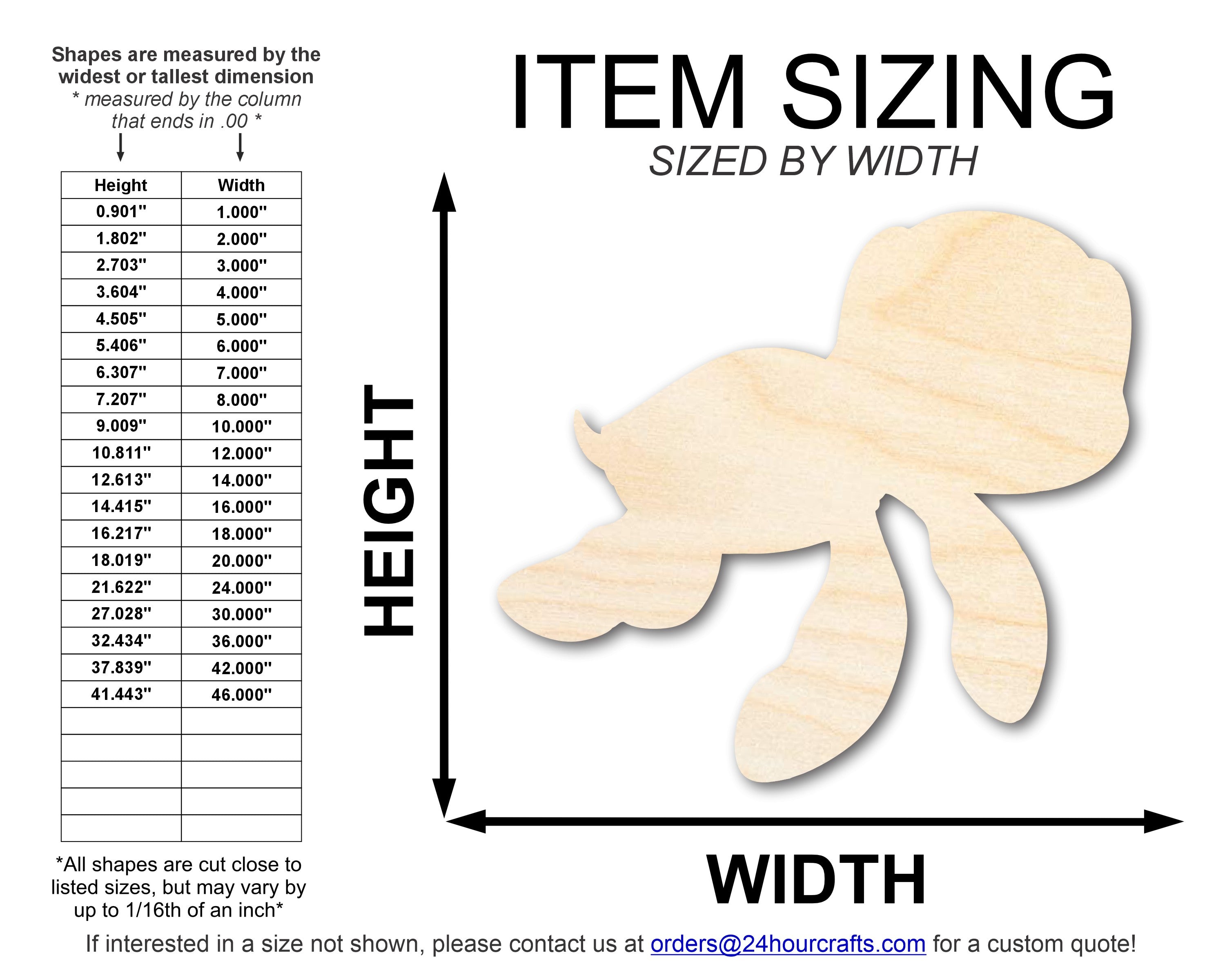 Unfinished DIY Craft Cutout in the Shape of a Cartoon Sea Turtle | Up to 46 Inches for Do - It - Yourself Projects
