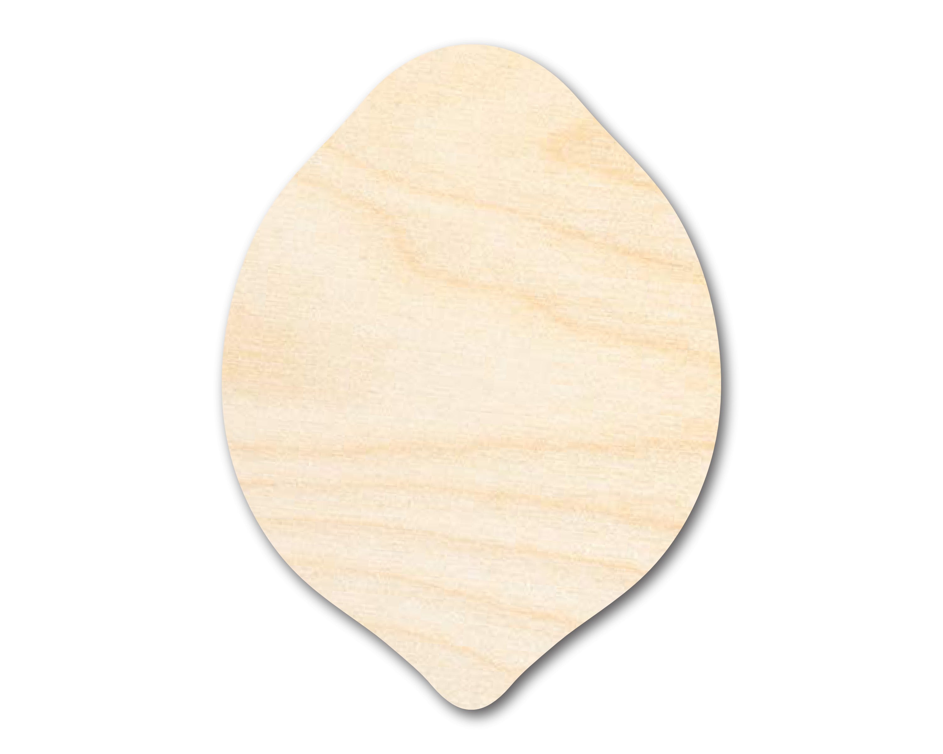 Unfinished Wood Craft Cutout in Lemon Shape for Summer DIY, Fruit and Lemonade Themed Projects, Sizes up to 46 for Do - It - Yourself