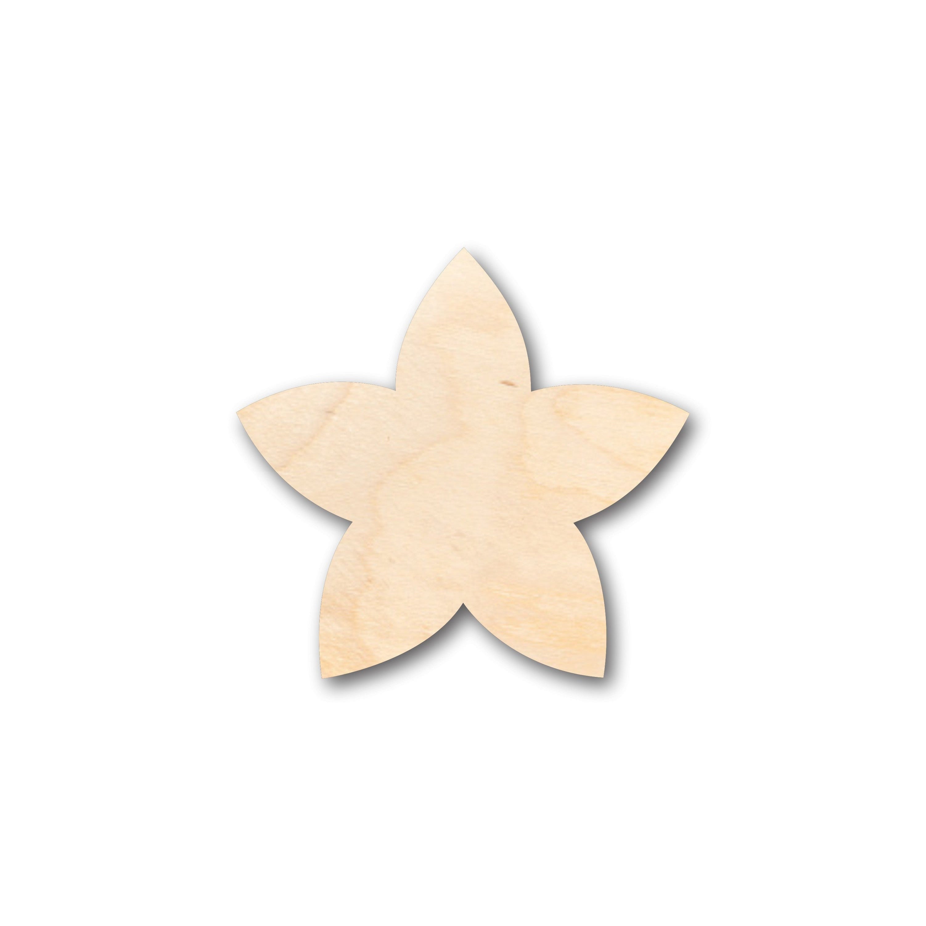 DIY Unfinished Wood Plumeria Flower Petals in Various Sizes up to 46