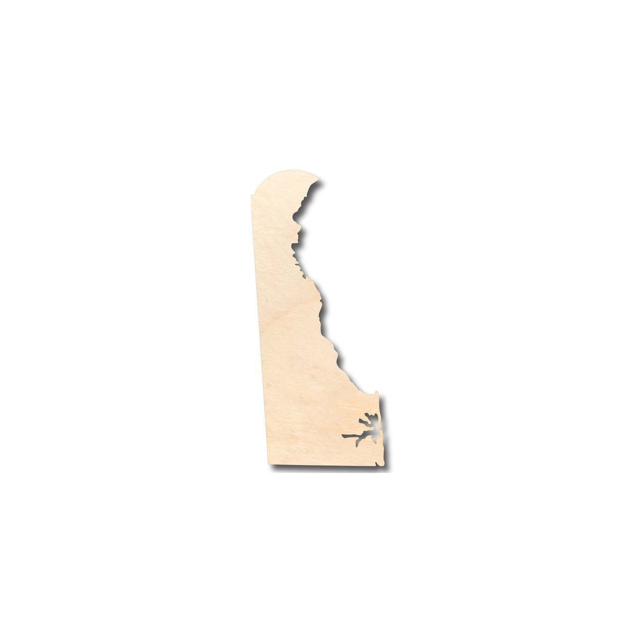 Unfinished Wood Delaware State Shape Craft Supplies for Up to 46 DIY Projects