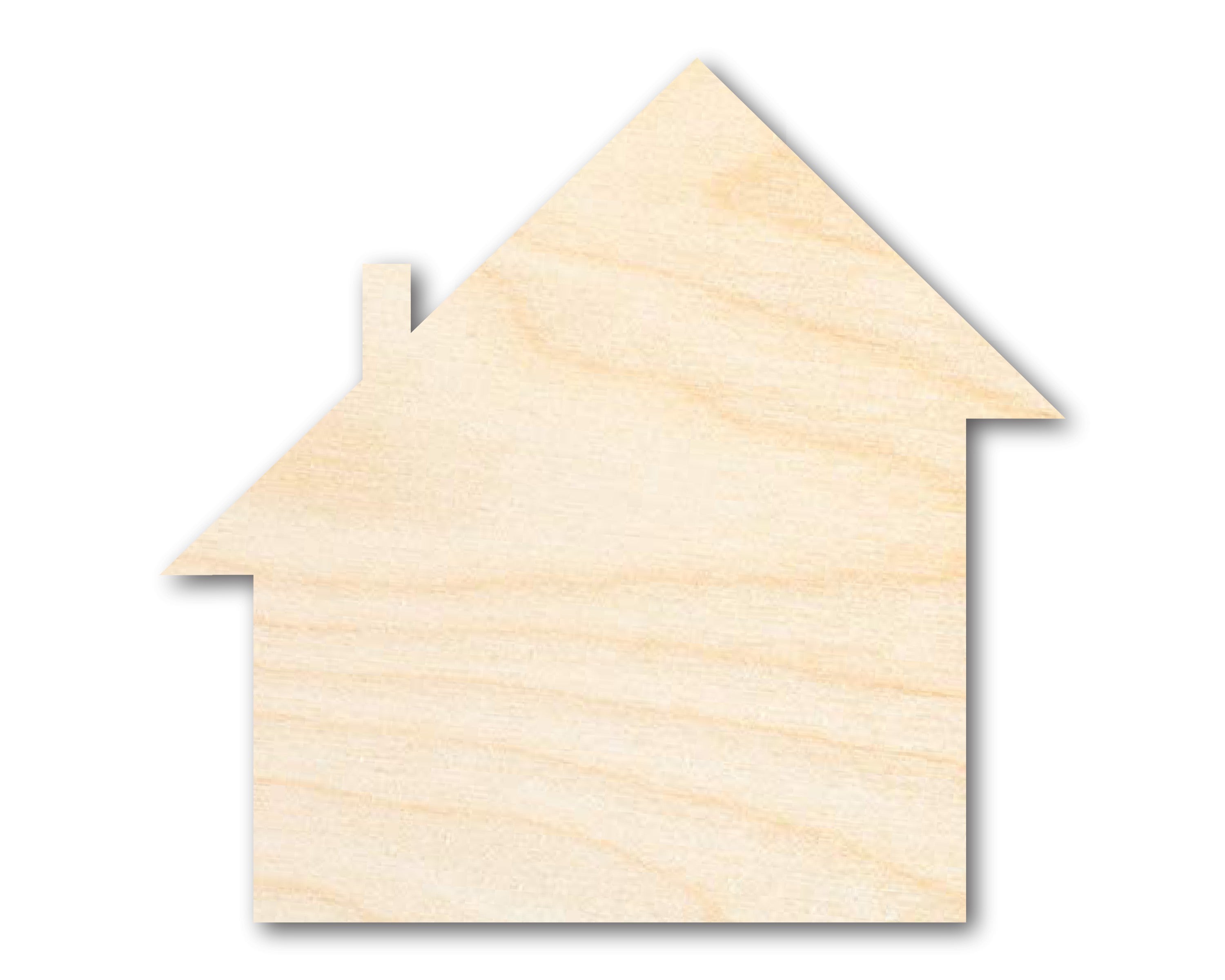 DIY Rustic Country Unfinished Wood Salt Box House Shape - Up to 46 Options
