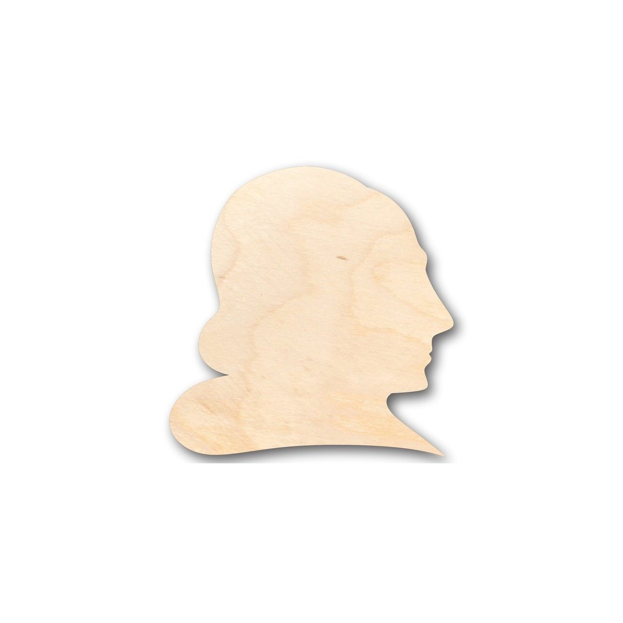 Unfinished Baltic Birch Wood Shakespeare Shape - Ideal for Literature, History, and Craft DIY Projects up to 46 Inches