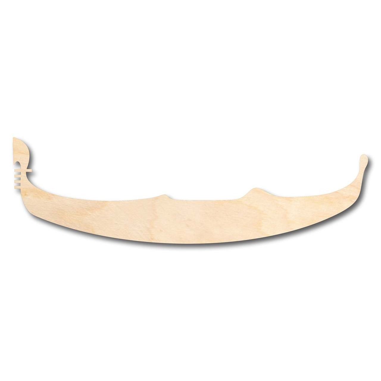 DIY Unfinished Baltic Birch Wood Gondola Shape for Crafts, up to 46
