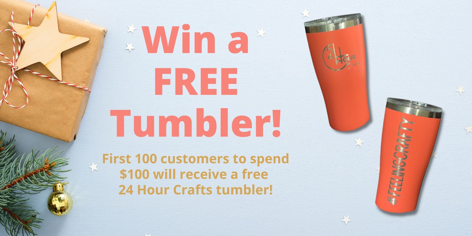 Complimentary 24-Hour Crafting Tumbler for DIY Enthusiasts