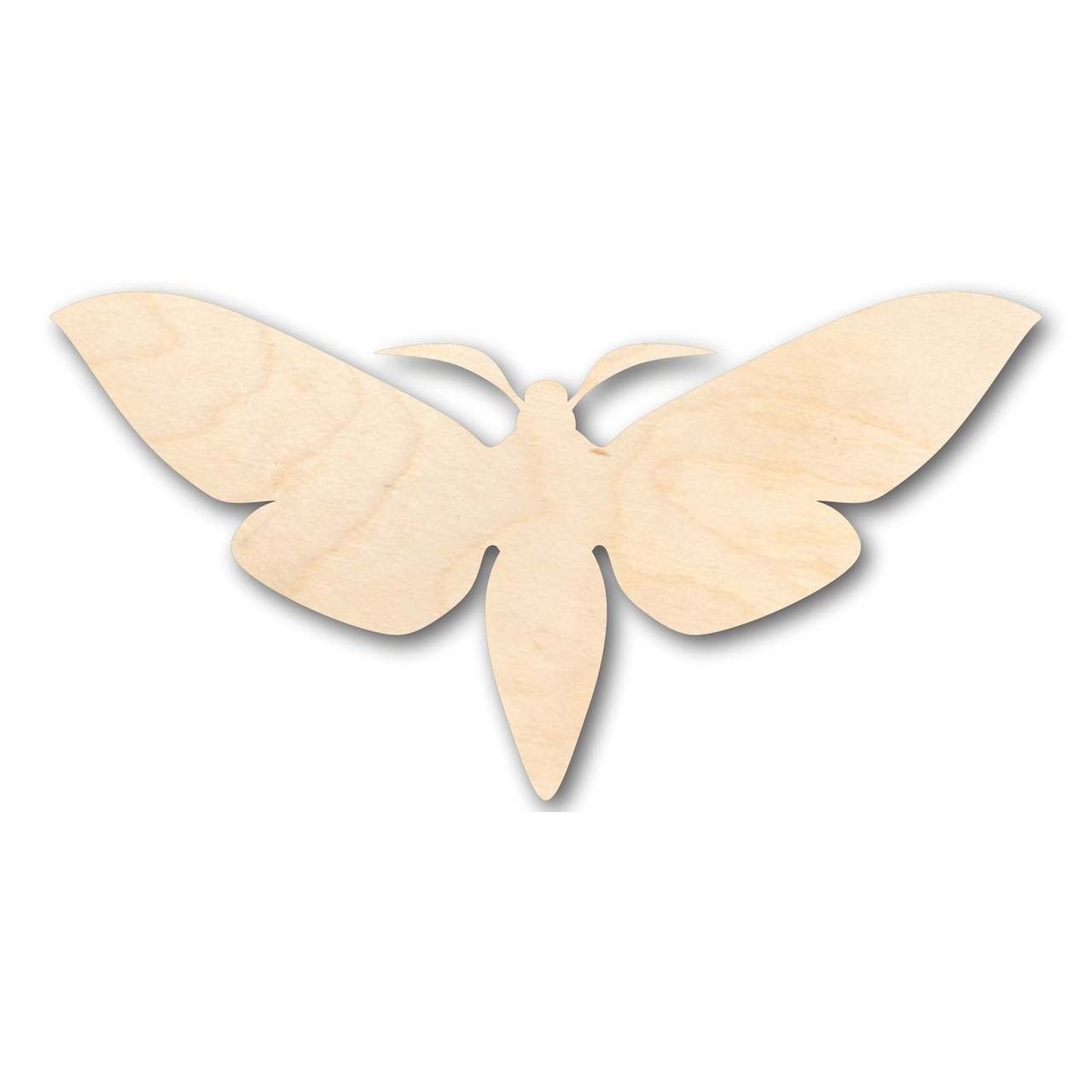 DIY Unfinished Wood Moth Shape Insect Crafts up to 46 Pieces