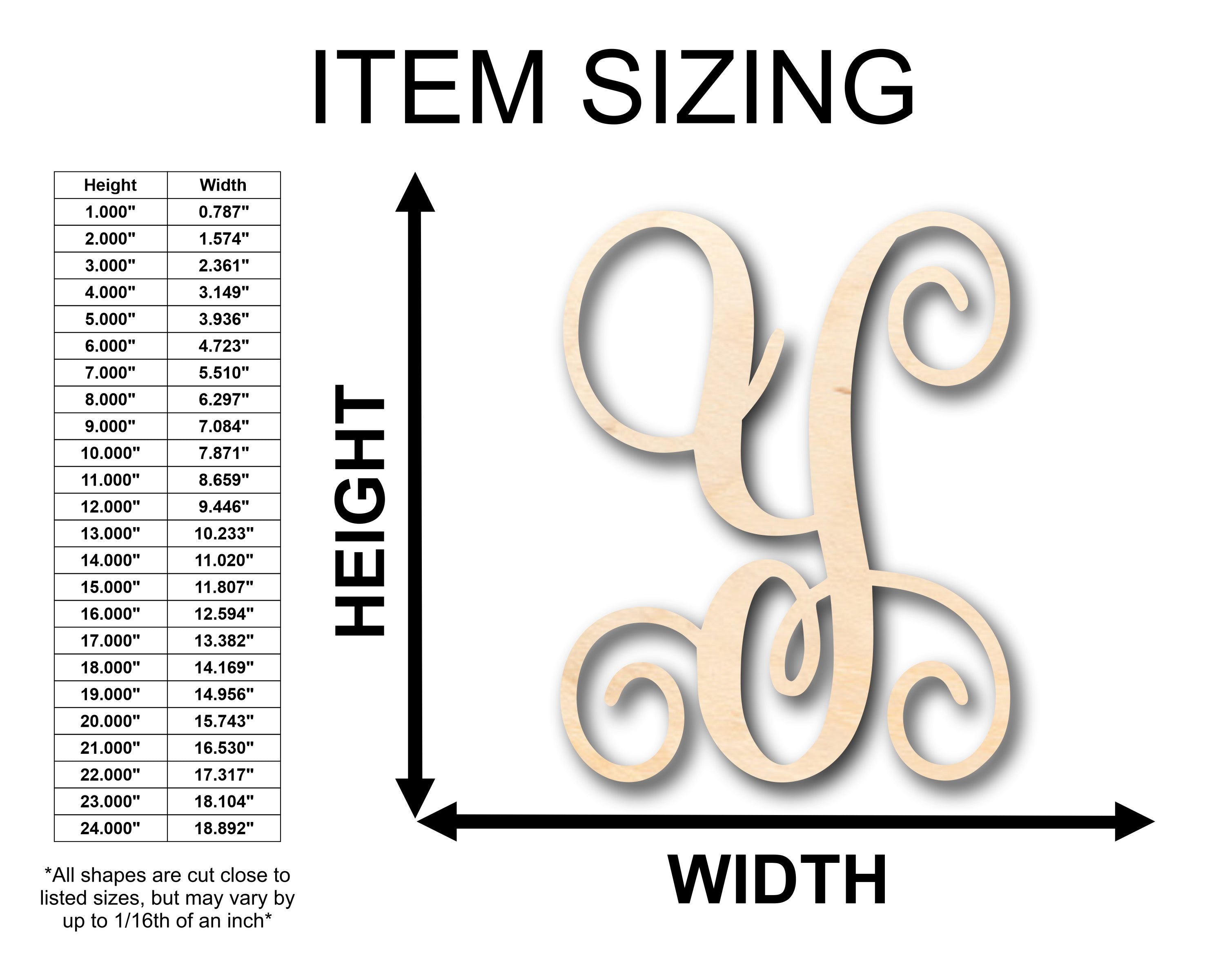 DIY Unfinished Wood Y - Shaped Monogram for Crafts up to 46