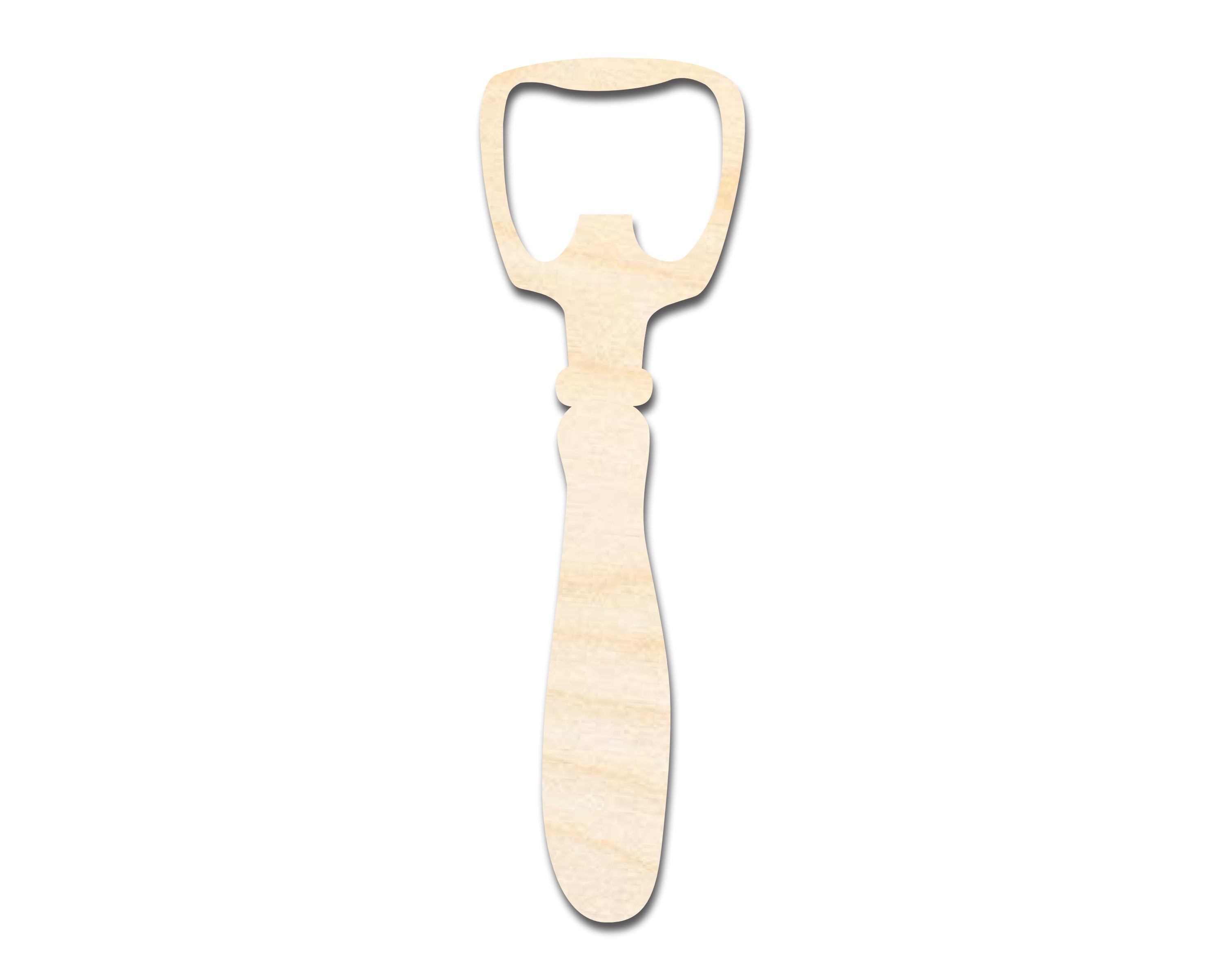 DIY Unfinished Baltic Birch Wood Bottle Opener Shape Cutouts up to 46 Inches