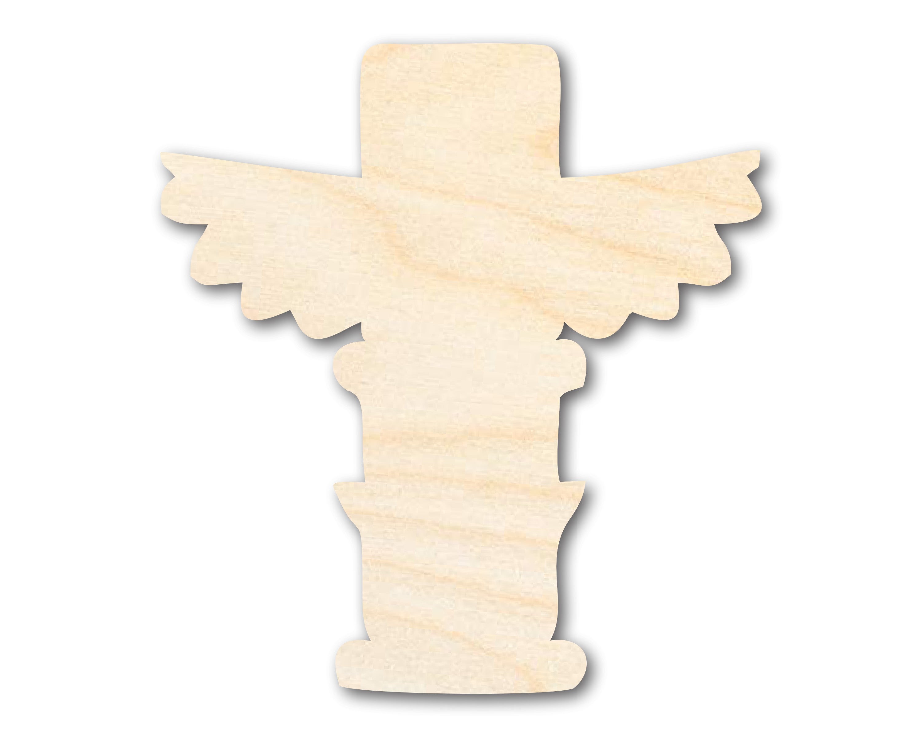 DIY Unfinished Native American Wood Totem Shape Cutouts up to 46 Inches