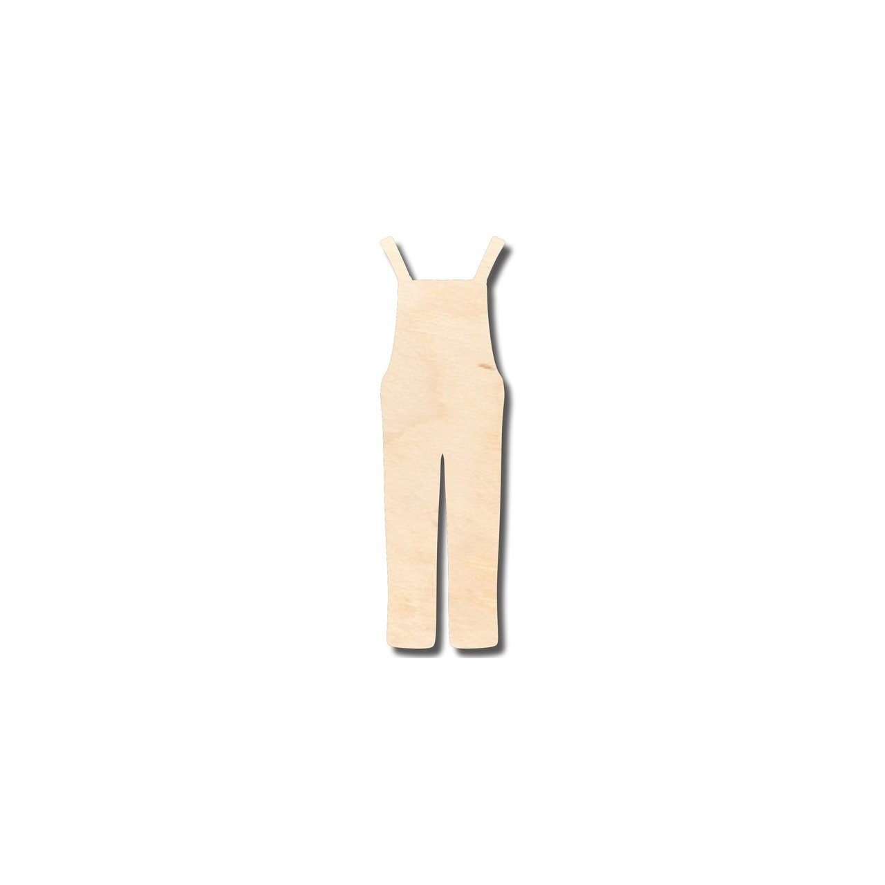 Unfinished DIY Wood Crafts in Overalls Shape for Farm Decor - Up to 46 Pieces Available