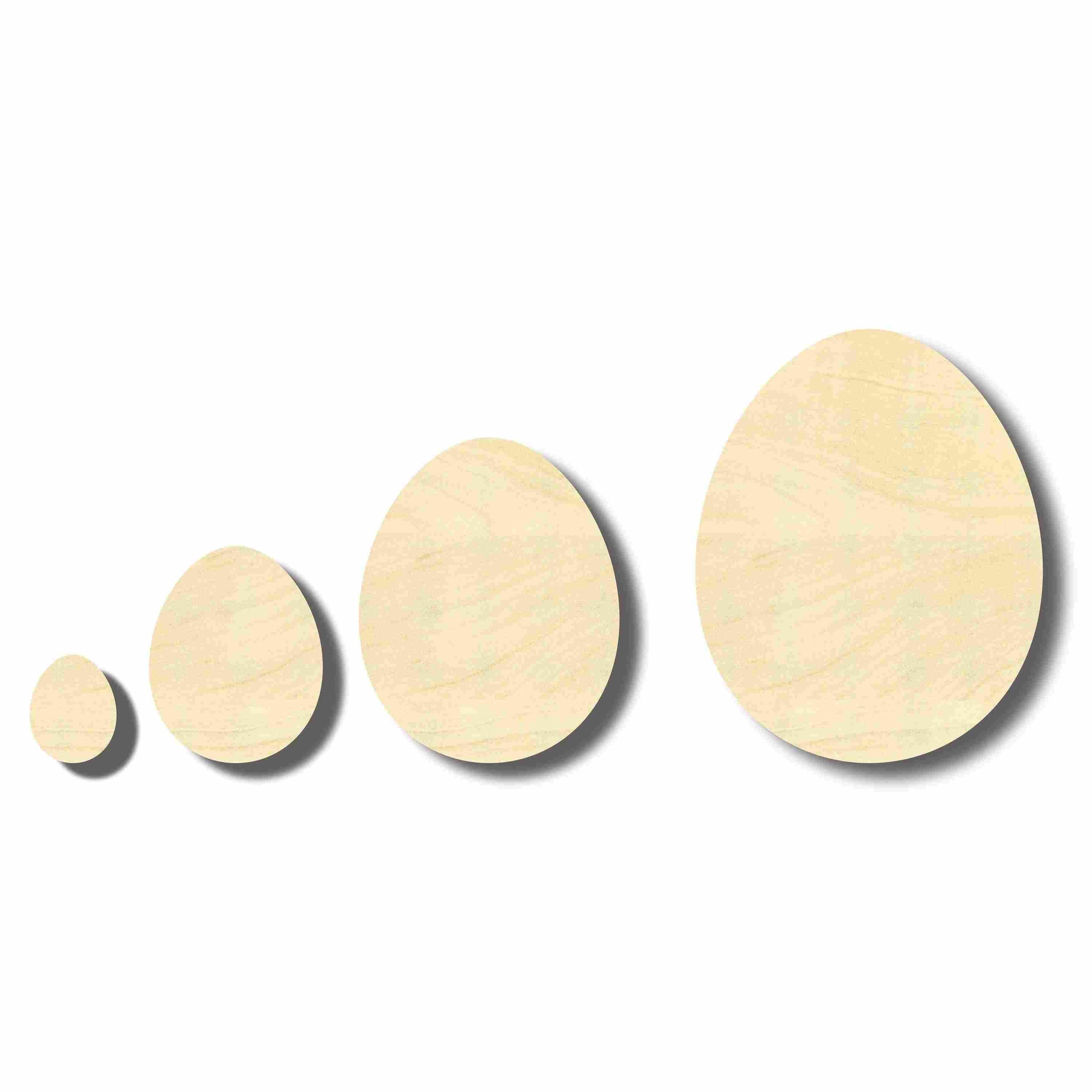 DIY Unfinished Natural Wood Easter Eggs up to 24 Inches