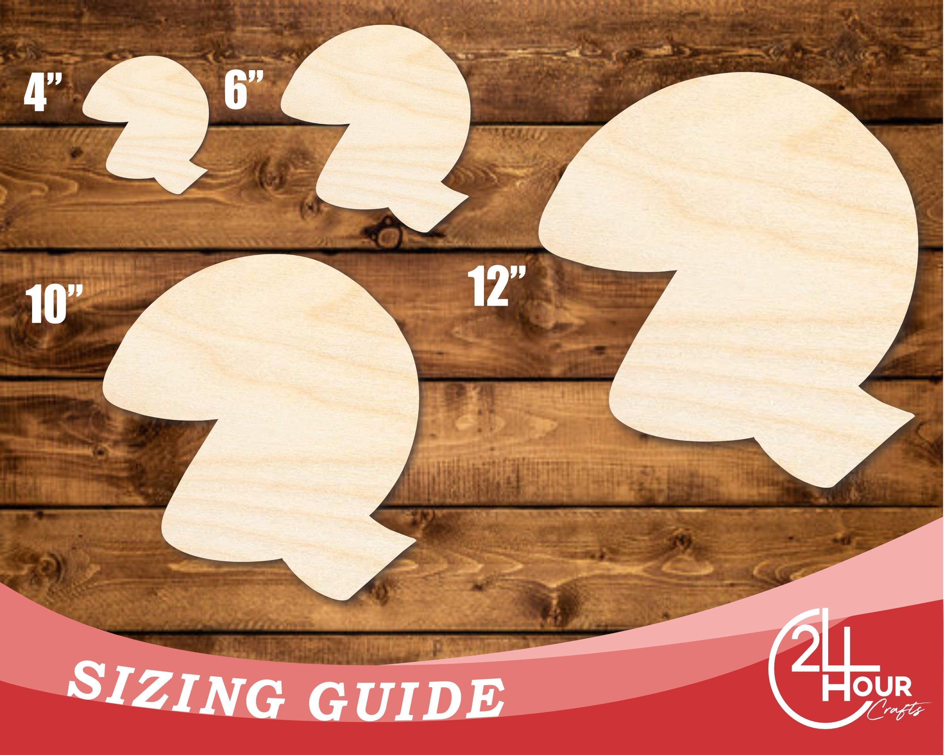 Unfinished DIY Craft Cutout in Wood Fortune Cookie Shape, Suitable for up to 46 DIY Projects