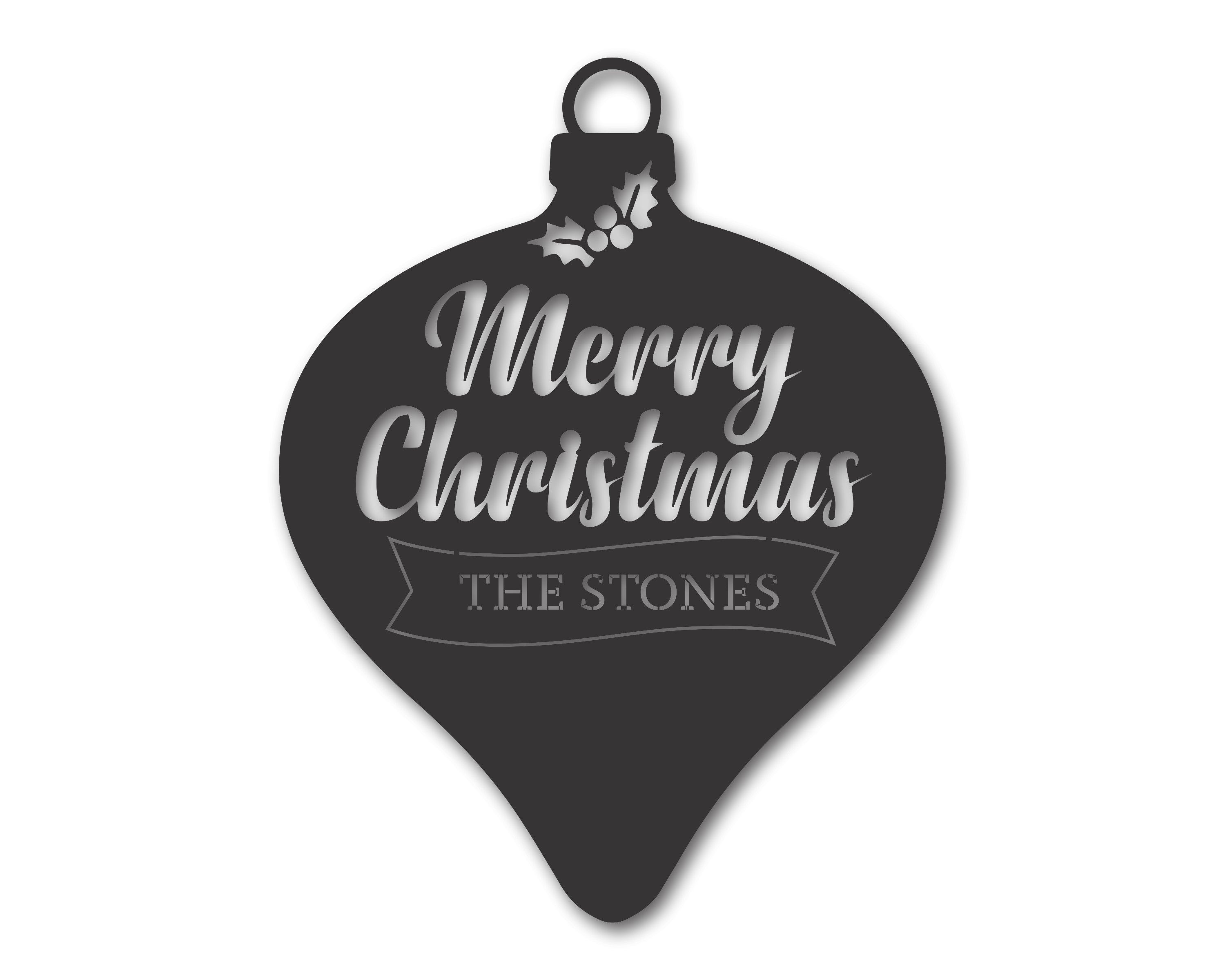 Customizable Metal Christmas Wall Ornaments with 15 Color Choices