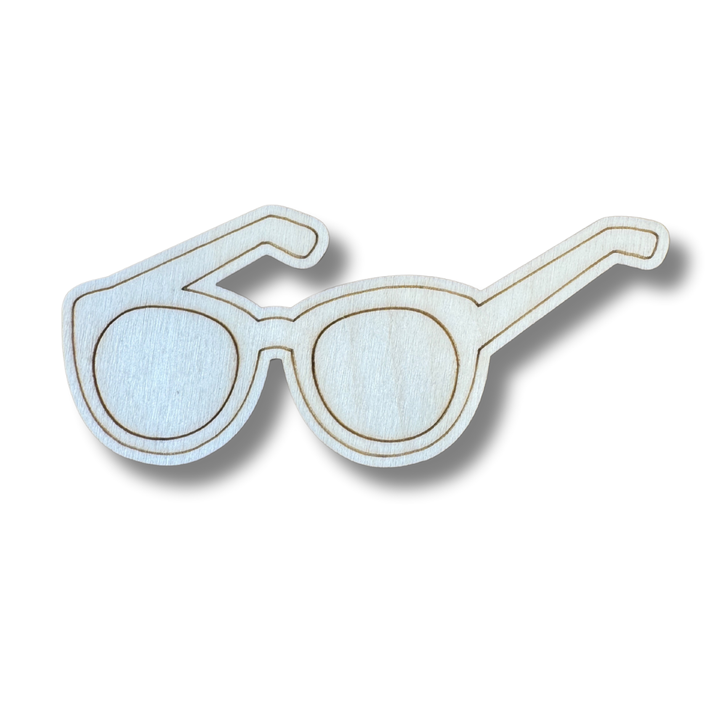 Unfinished Etched Wood Sunglasses Shapes for Up to 30 DIY Paint - by - Line Crafts