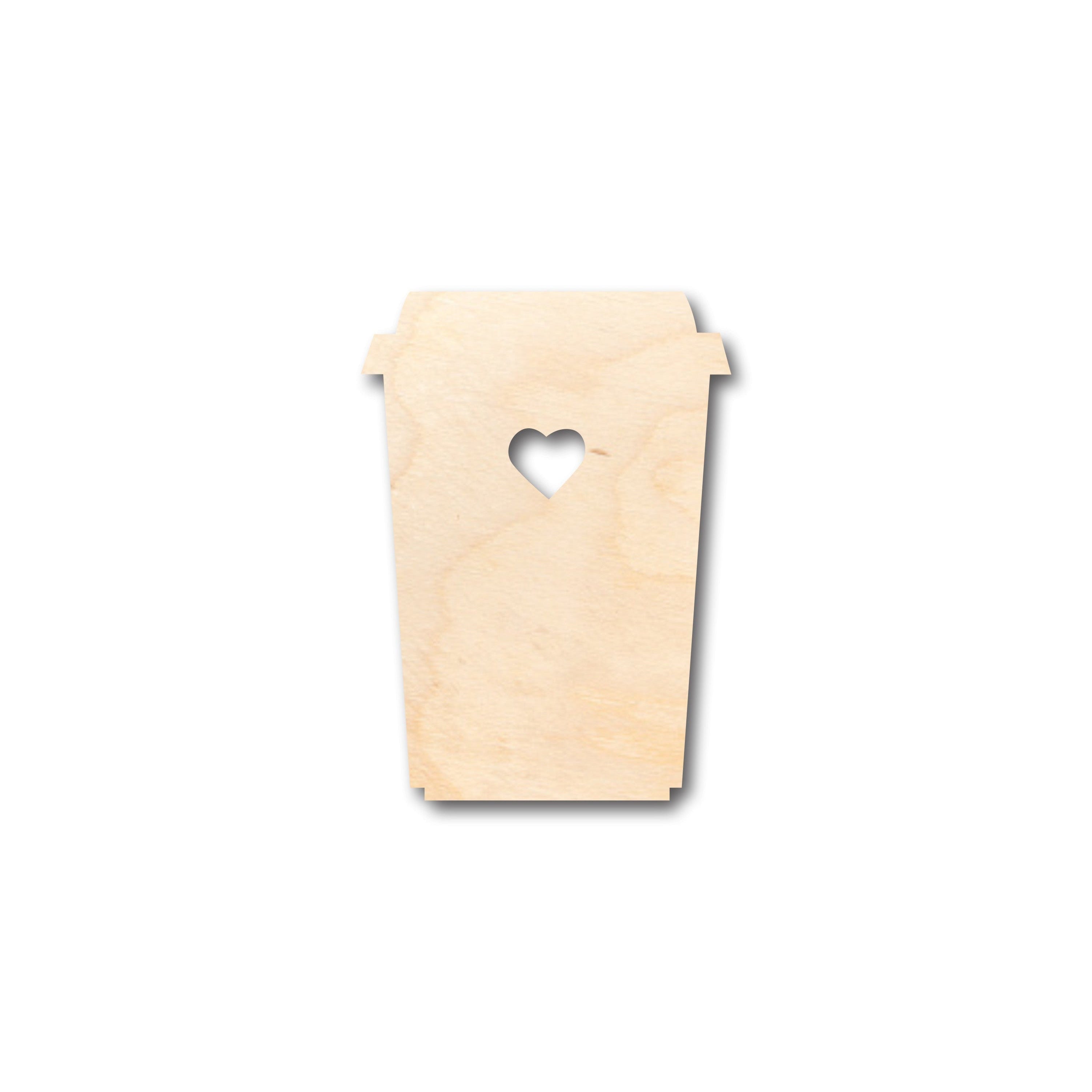 Unfinished Wood Craft - DIY Latte Shapes Available Up to 46 Pieces
