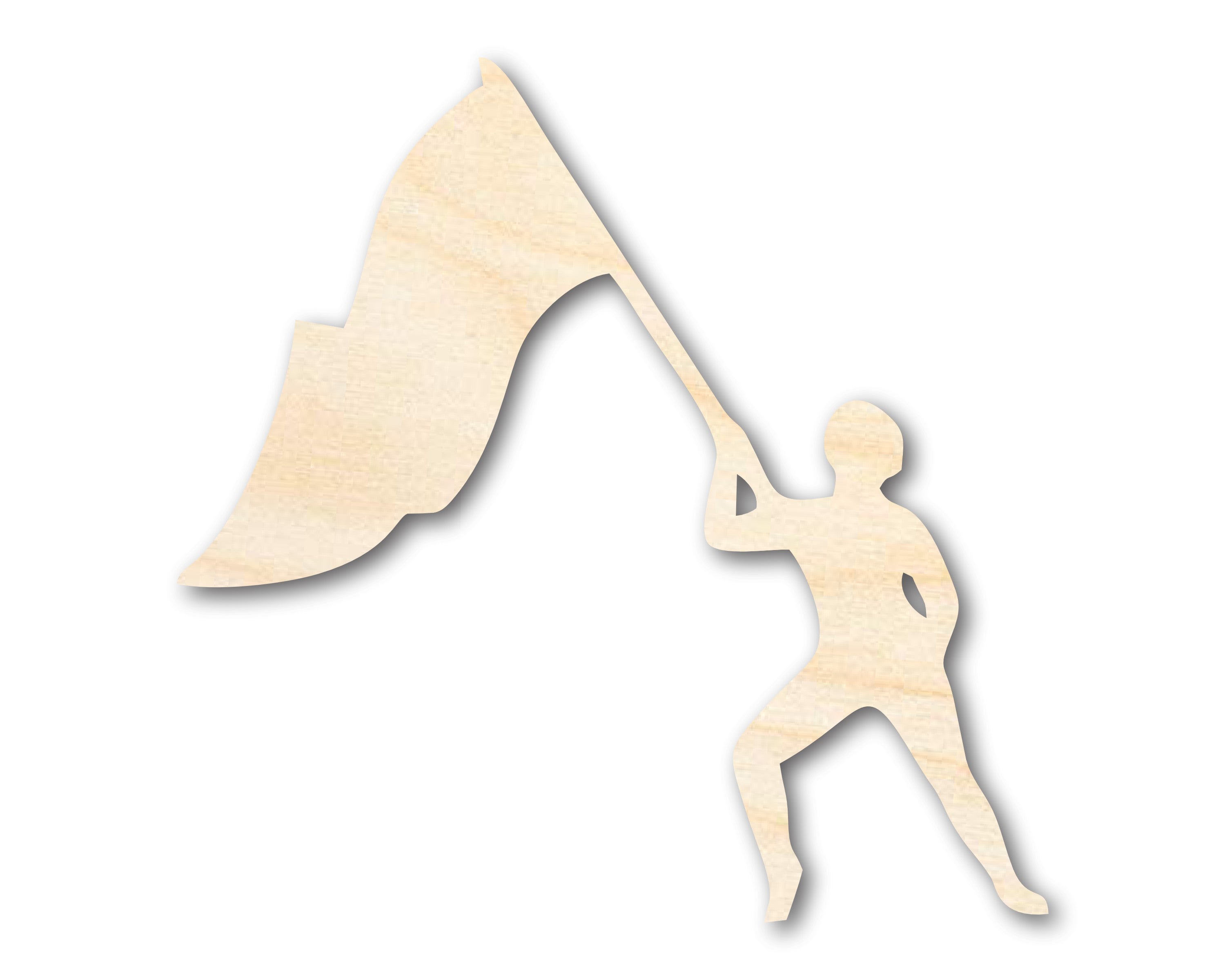 Unfinished DIY Craft Cutout in Wood Color - Guard Shape, Up to 46 for DIY