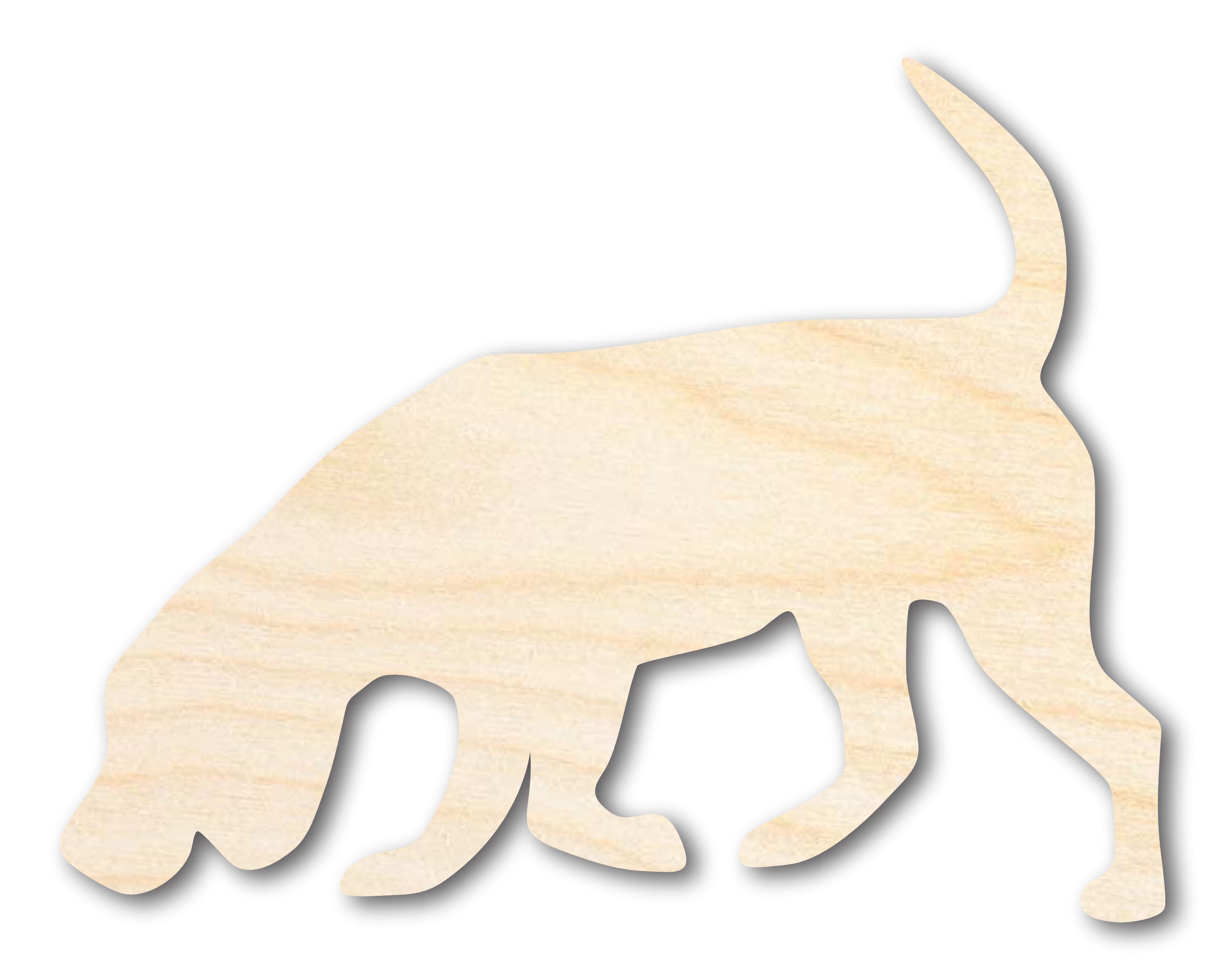 DIY Unfinished Baltic Birch Hunting Dog Silhouette Cutouts up to 46 Inches