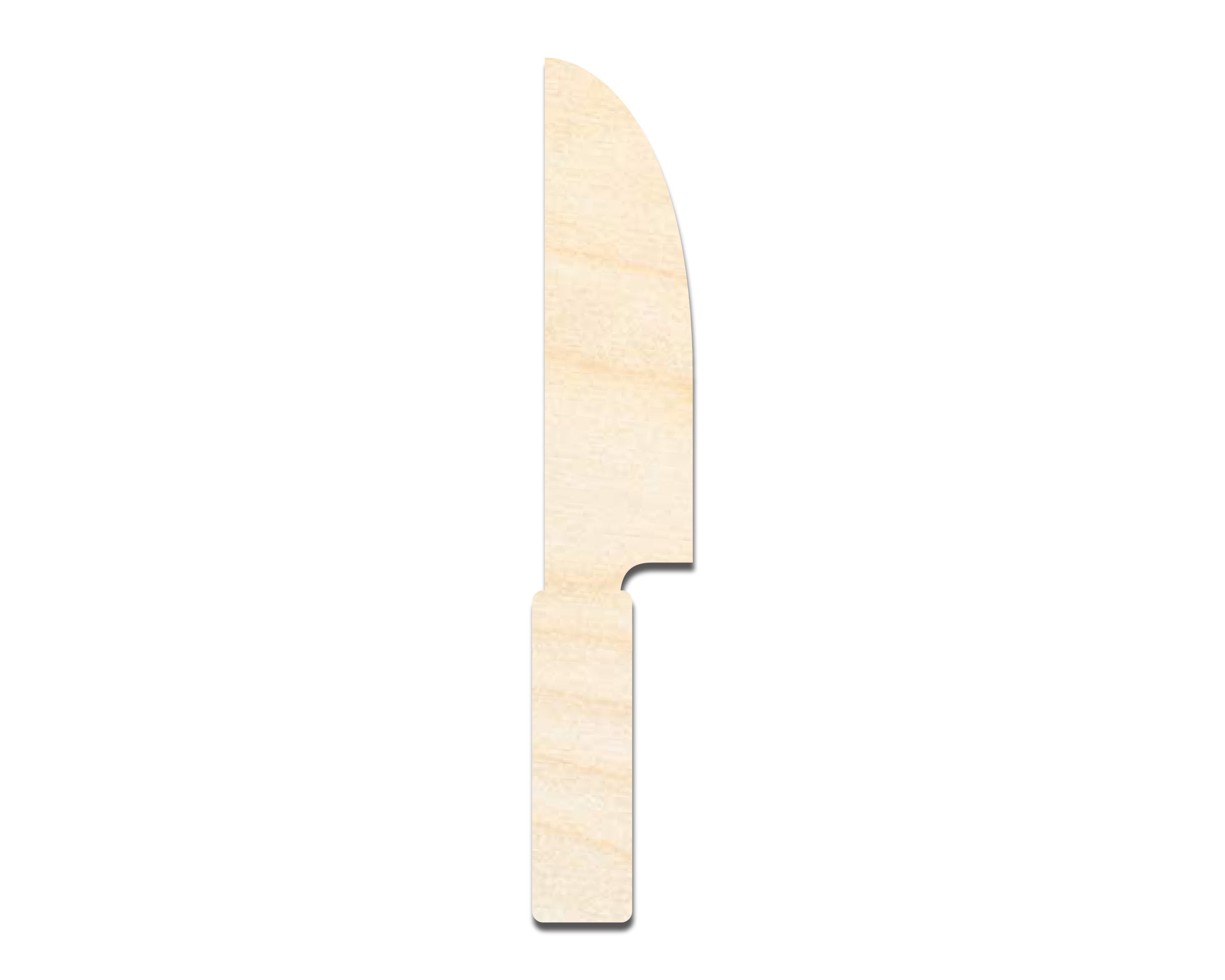 Unfinished Baltic Birch Wood Knife Shape DIY Craft Cutout with Up to 46 Different Sizes for Multiple DIY Projects