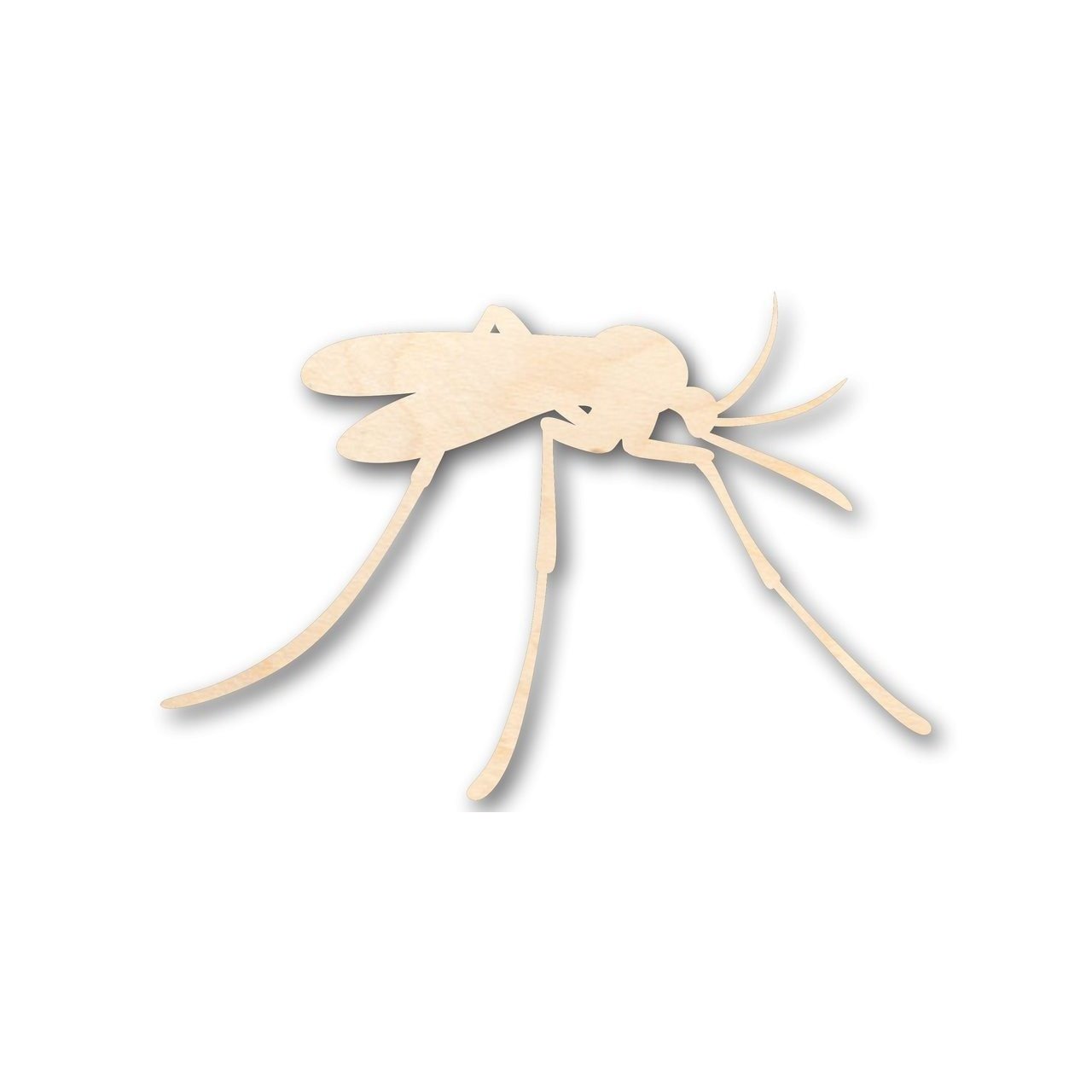 Unfinished DIY Wood Crafts in Mosquito Shape - Ideal for Insect, Animal, and Wildlife Craft Projects up to 46 Pieces