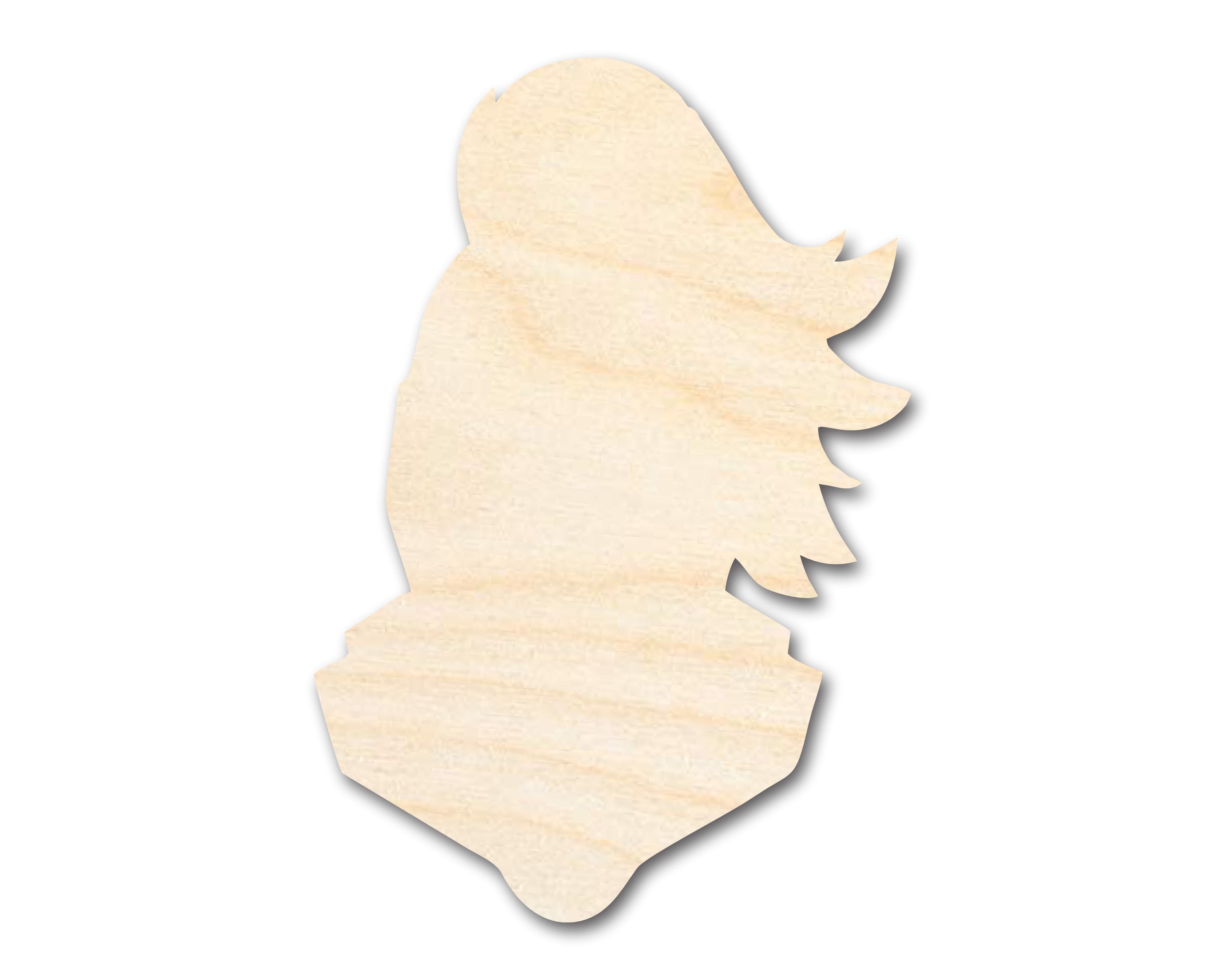 DIY Unfinished Wood Knight Mascot Shape Cutout - Up to 46 Sizes for Crafting
