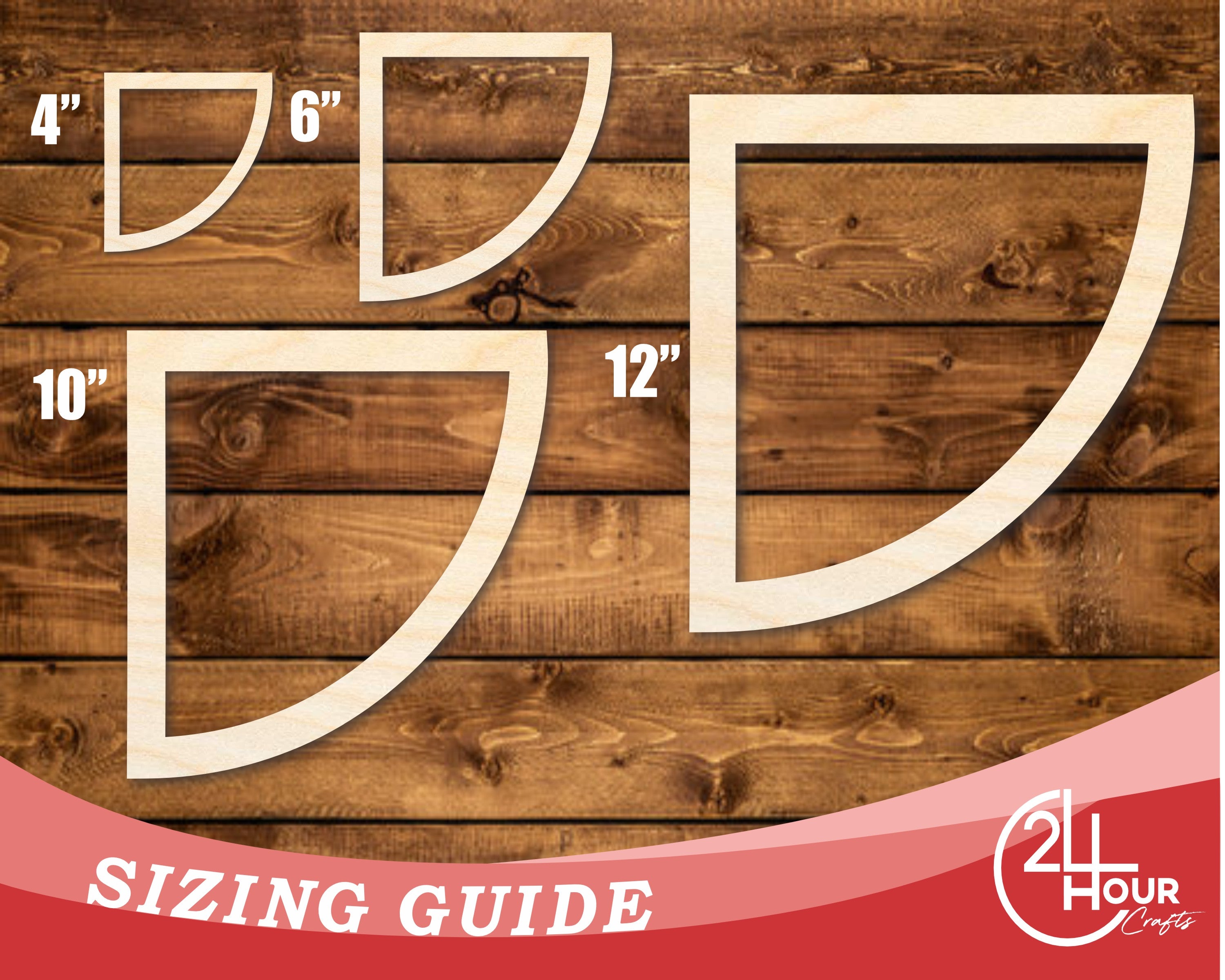 Unfinished Baltic Birch Quarter - Circle Cutouts for Up to 46 DIY Projects